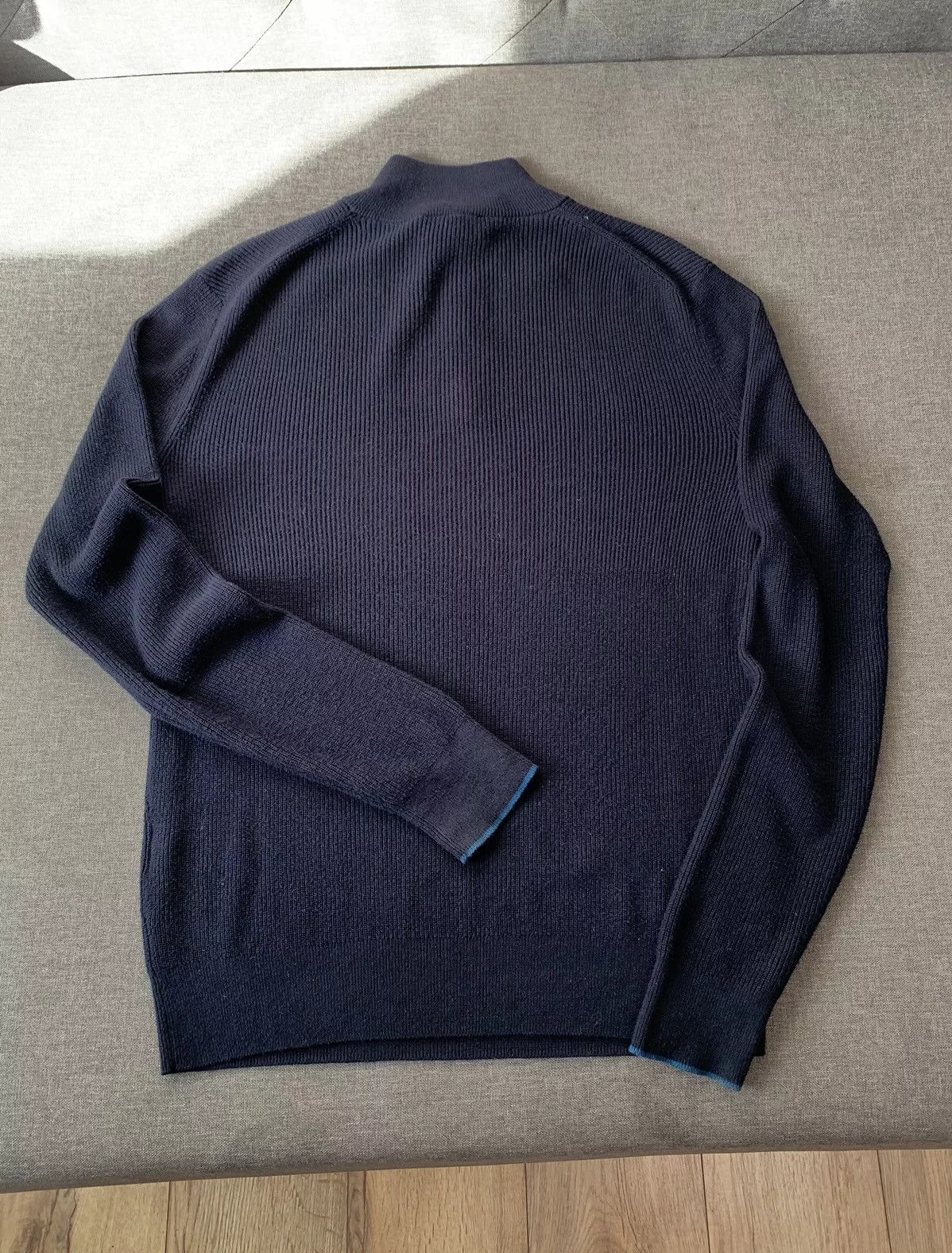 Hackett Sweaters Knitwear Hackett cotton cashmere 1/4 zip sweater Blue