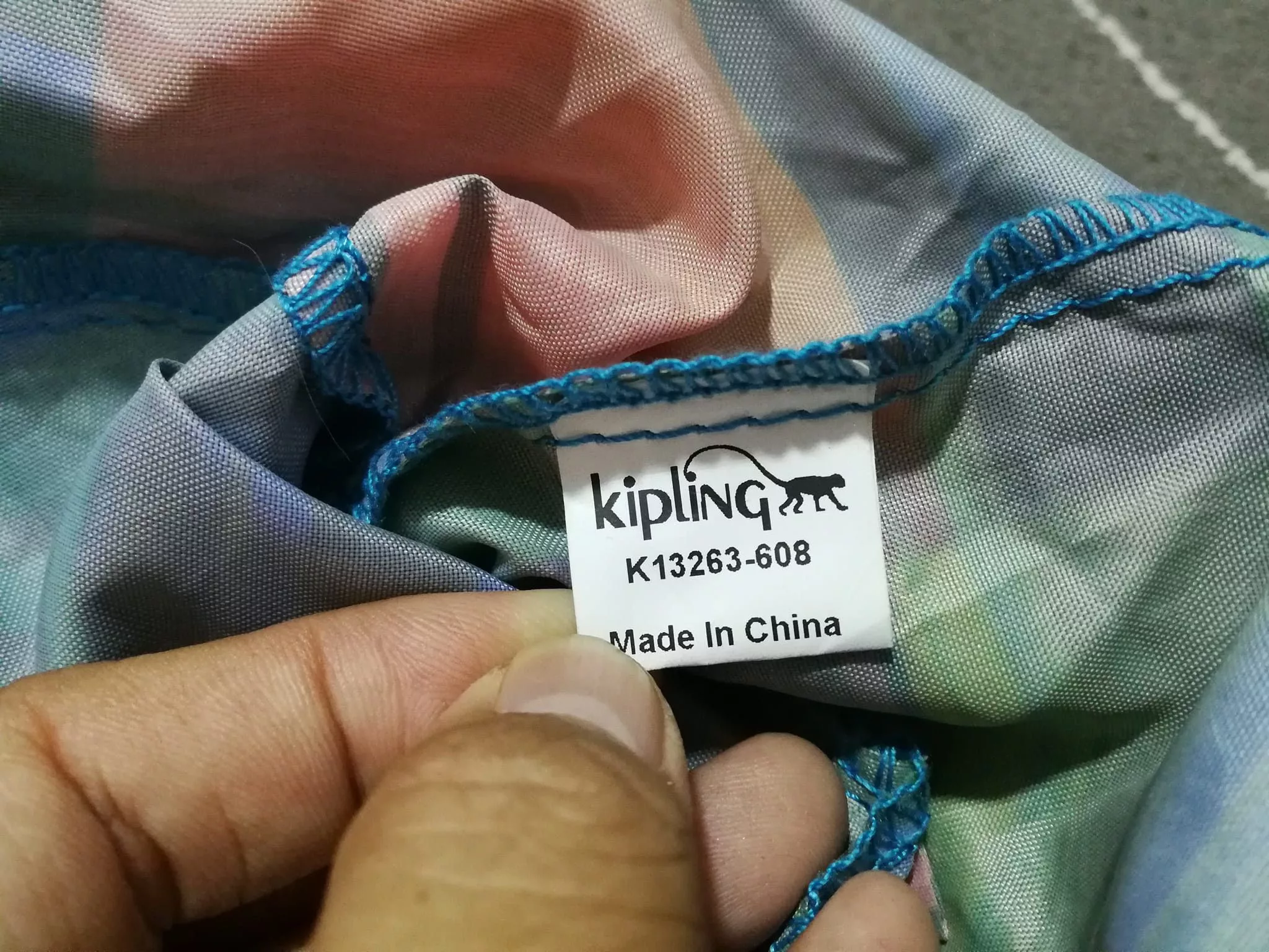 Designer Backpacks Designer Kipling bag rainbow polyester Multi