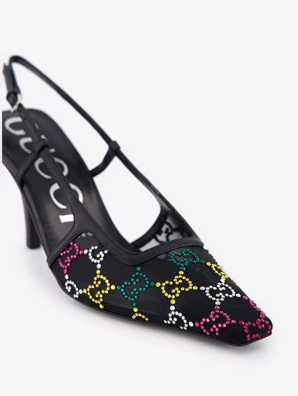 Gucci Miscellaneous Gucci GG Micro Mesh Slingback Pumps SIZE 37.5 Black