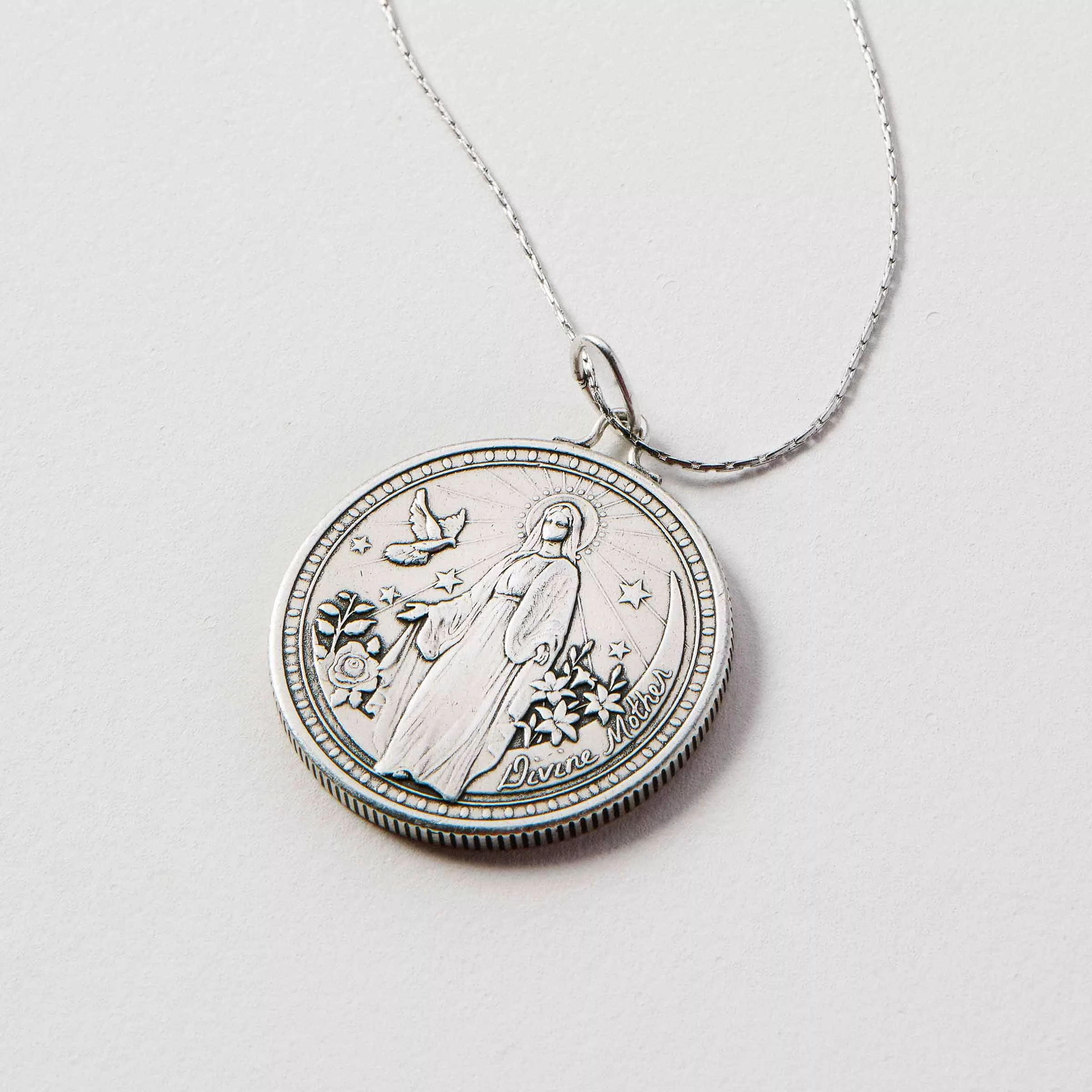 Mother Mary & Archangel Raphael Healing Chain Necklace