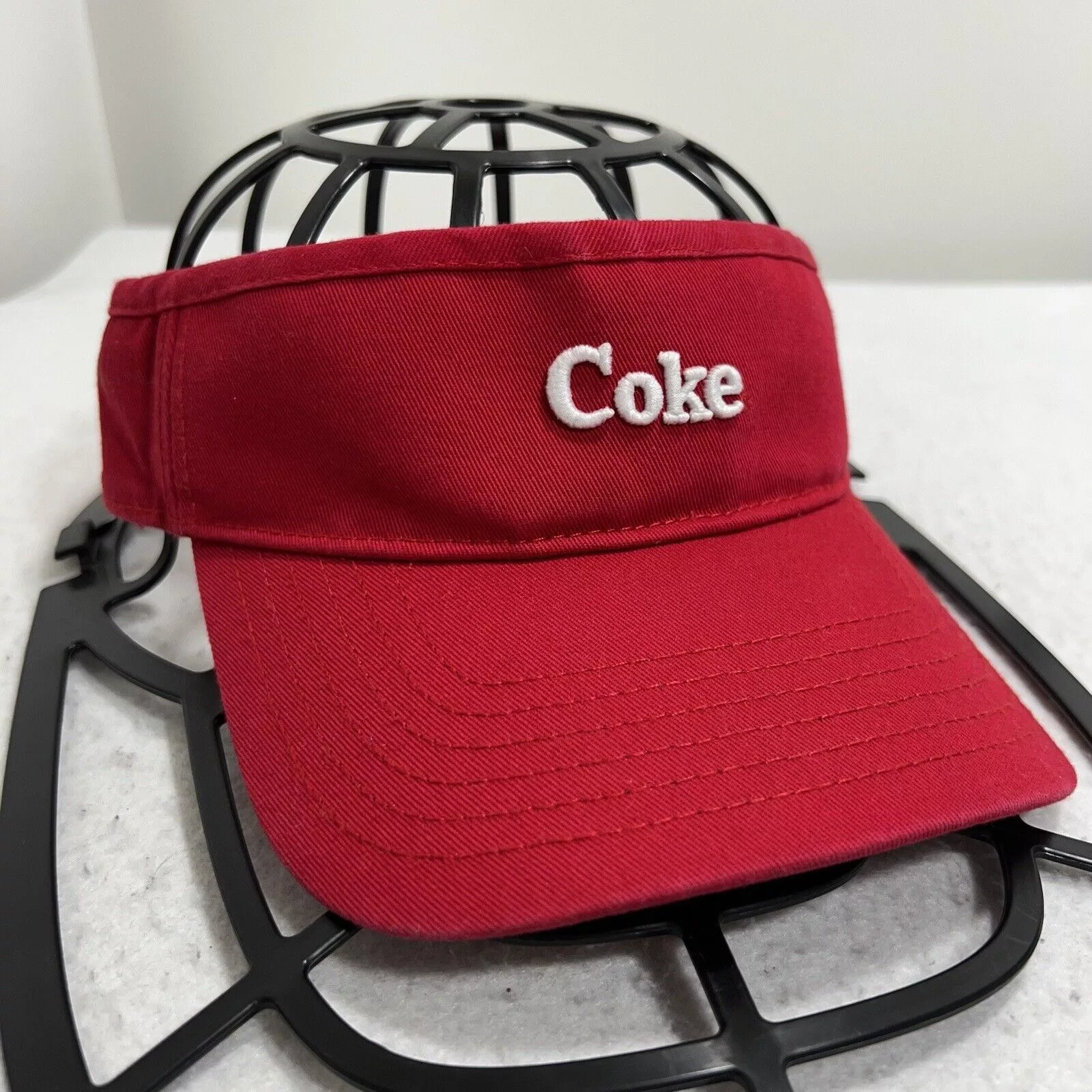 Coca Cola Hats Coca Cola Coca-Cola Coke Visor Strapback Soda Logo Red American Needle