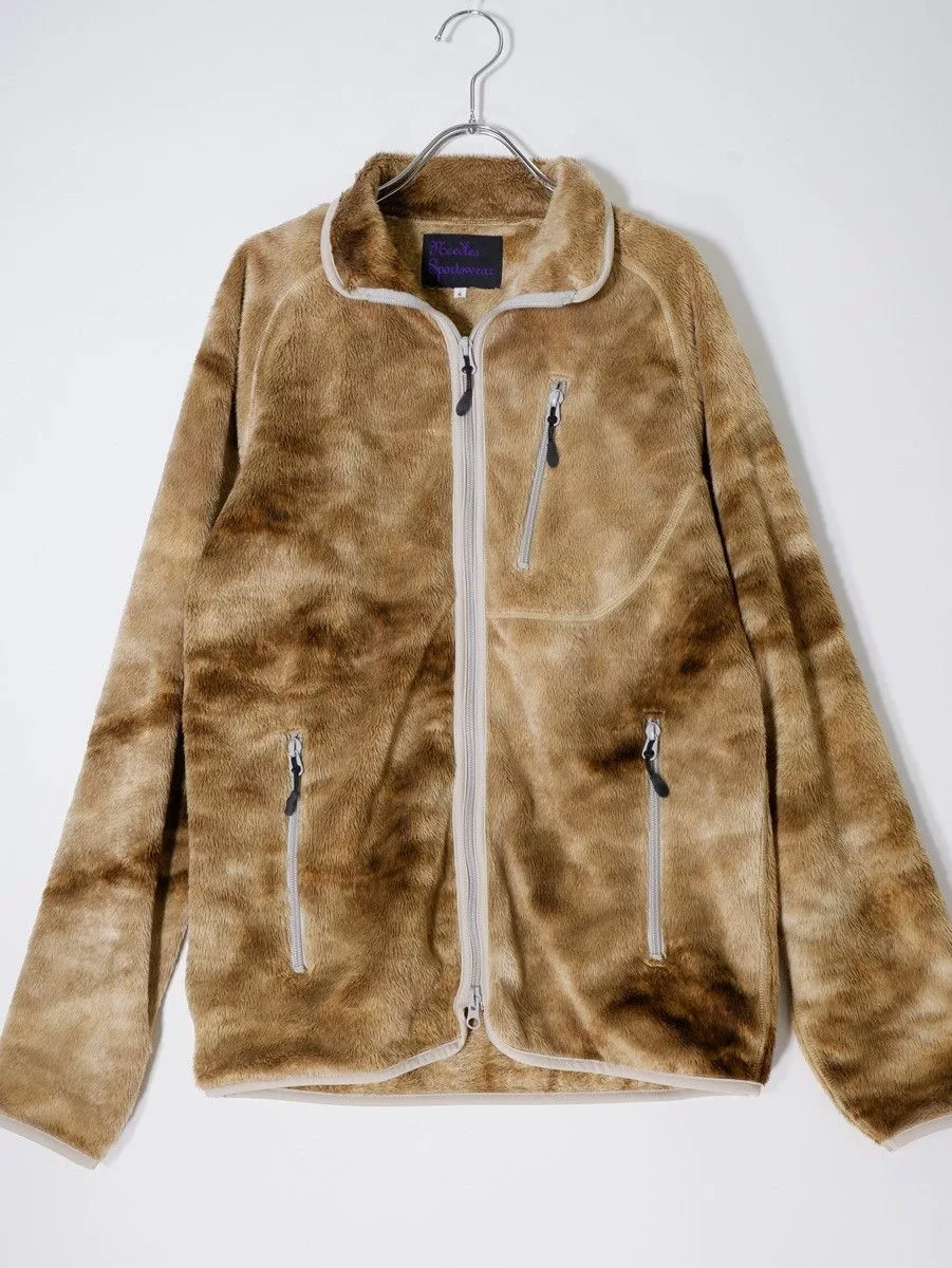 Needles Light Jackets Needles Jacket Fur Fleece Piping Polyester Beige