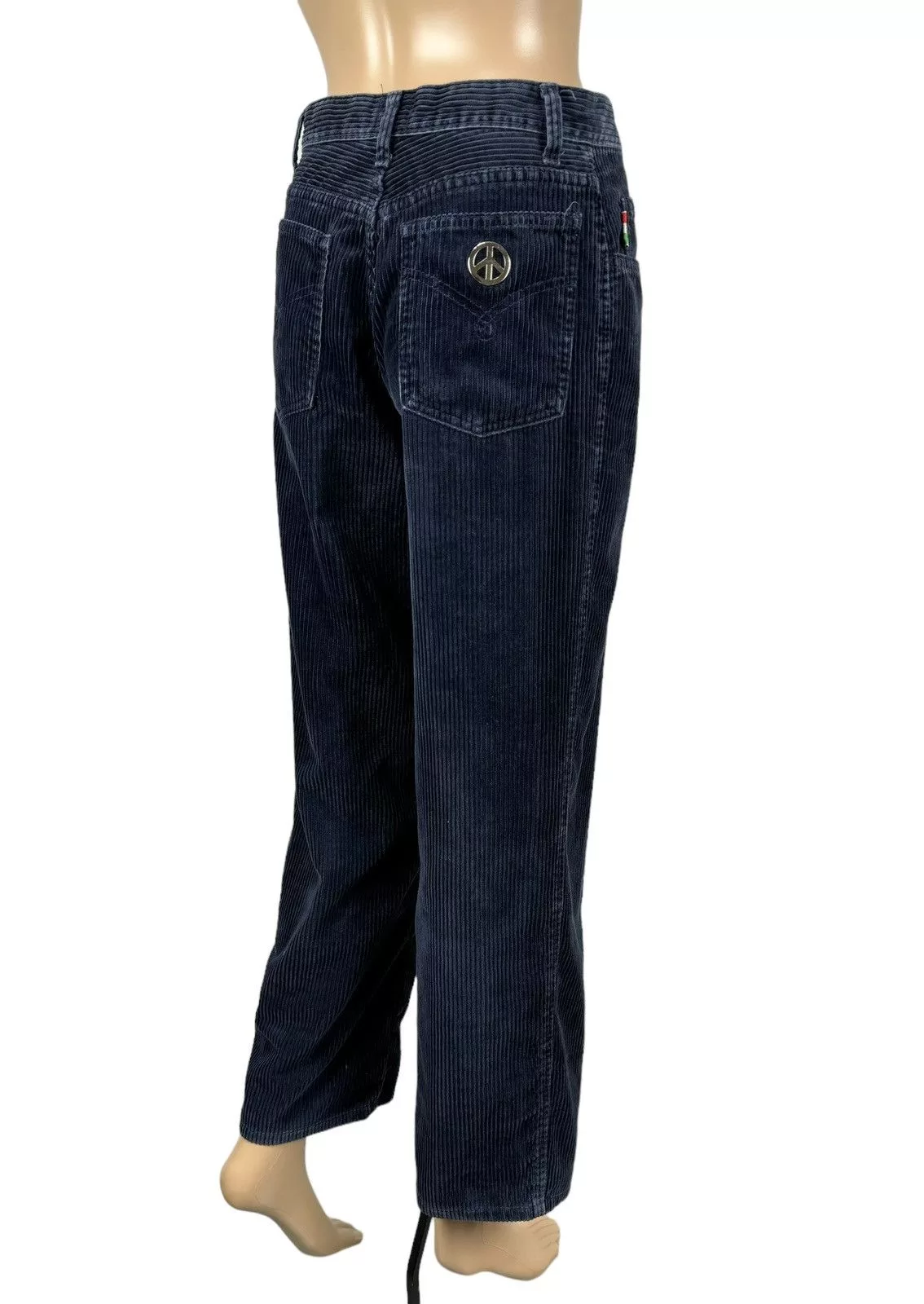 Moschino Pants Moschino × Vintage Moschino 1980s Vintage Corduroy Pants Crop size 29 Blue