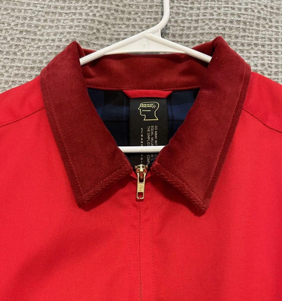 Brain Dead Light Jackets Brain Dead Work Jacket Red