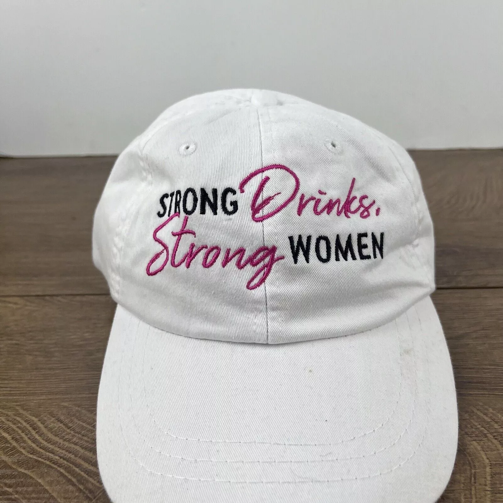 Other Hats Other Strong Drinks Strong Women Hat White Hat Adjustable White Ad
