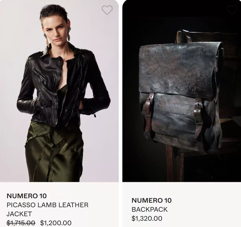 numero 10 Leather Jackets Numero 10 leather jacket Gray