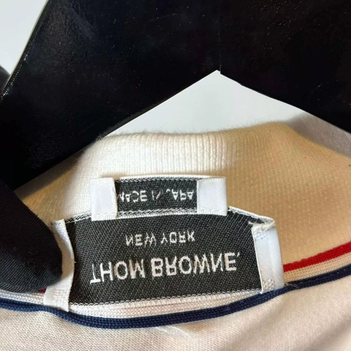 Thom Browne Polos THOM BROWNE BASIC POLO SHIRT White Luxury