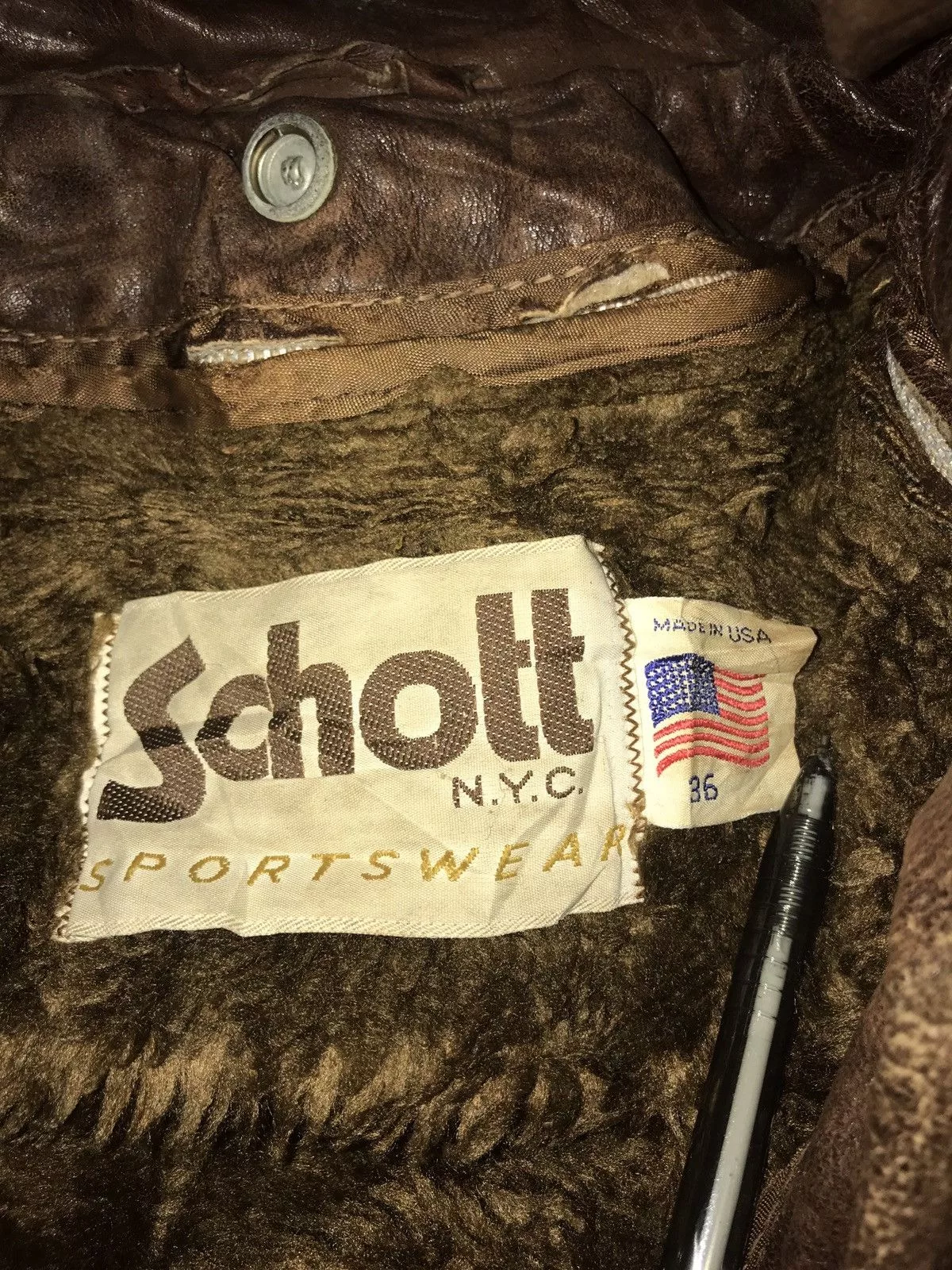 Schott Leather Jackets Schott Leather jacket Brown