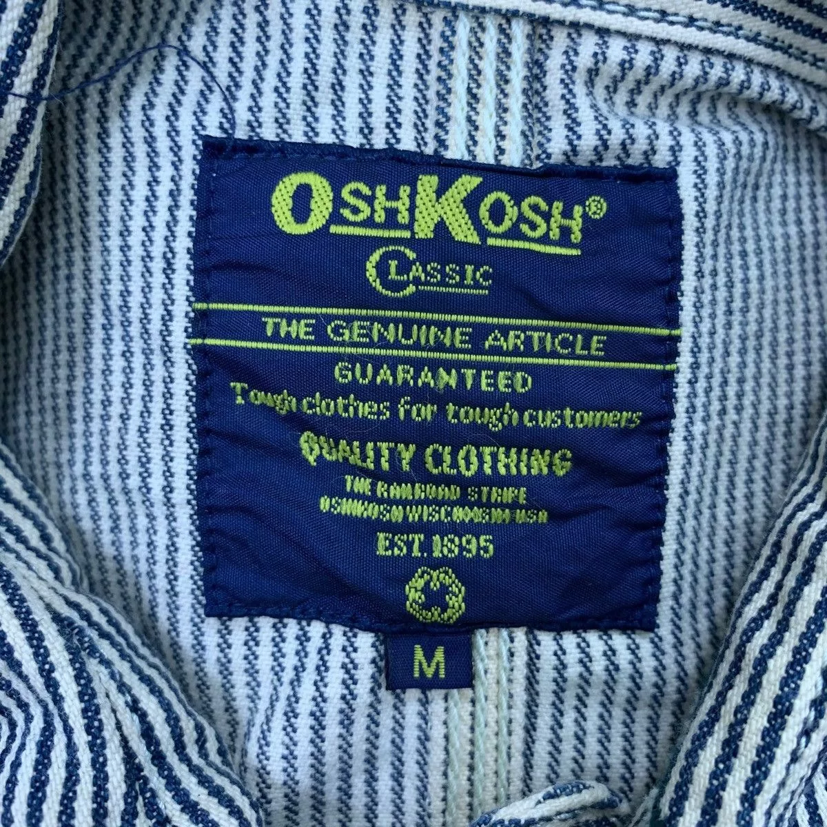 Oshkosh Light Jackets Vintage 90s OshKosh Workers Denim Stripe Jacket Blue