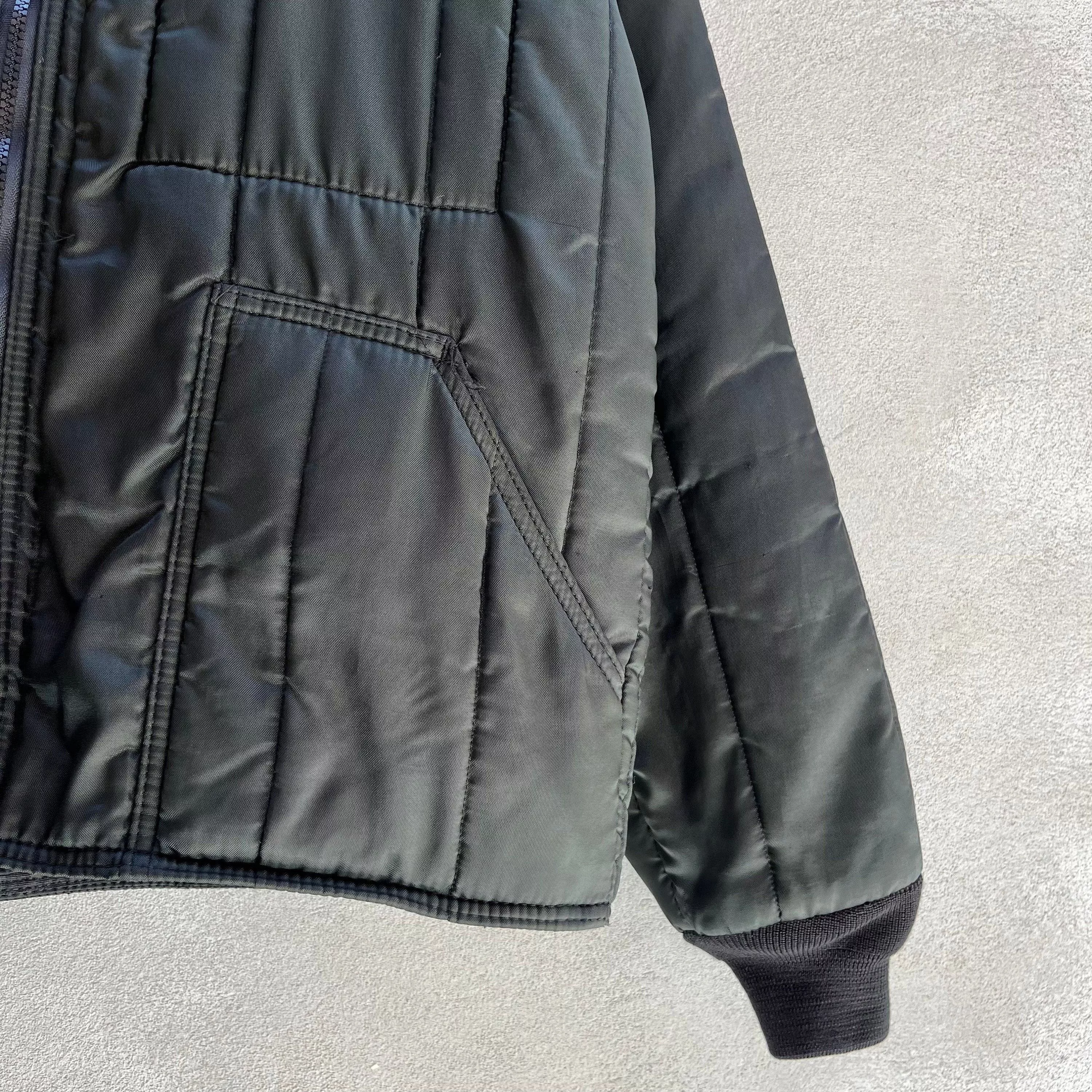 Vintage Light Jackets 80's Vintage Quilted Jacket Black