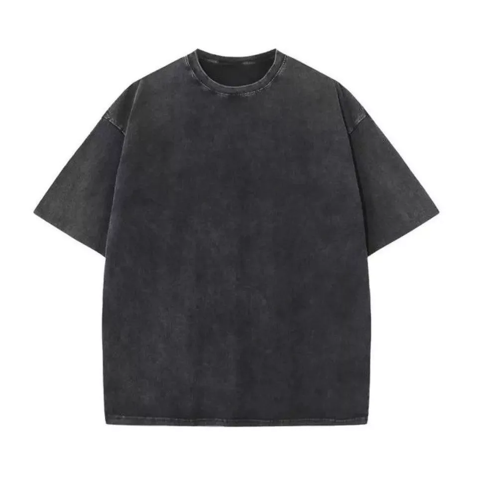 Japanese Brand Short Sleeve T Shirts Japanese Brand × Vintage cotton retro short-sleeve T-shirt Black Streetwear