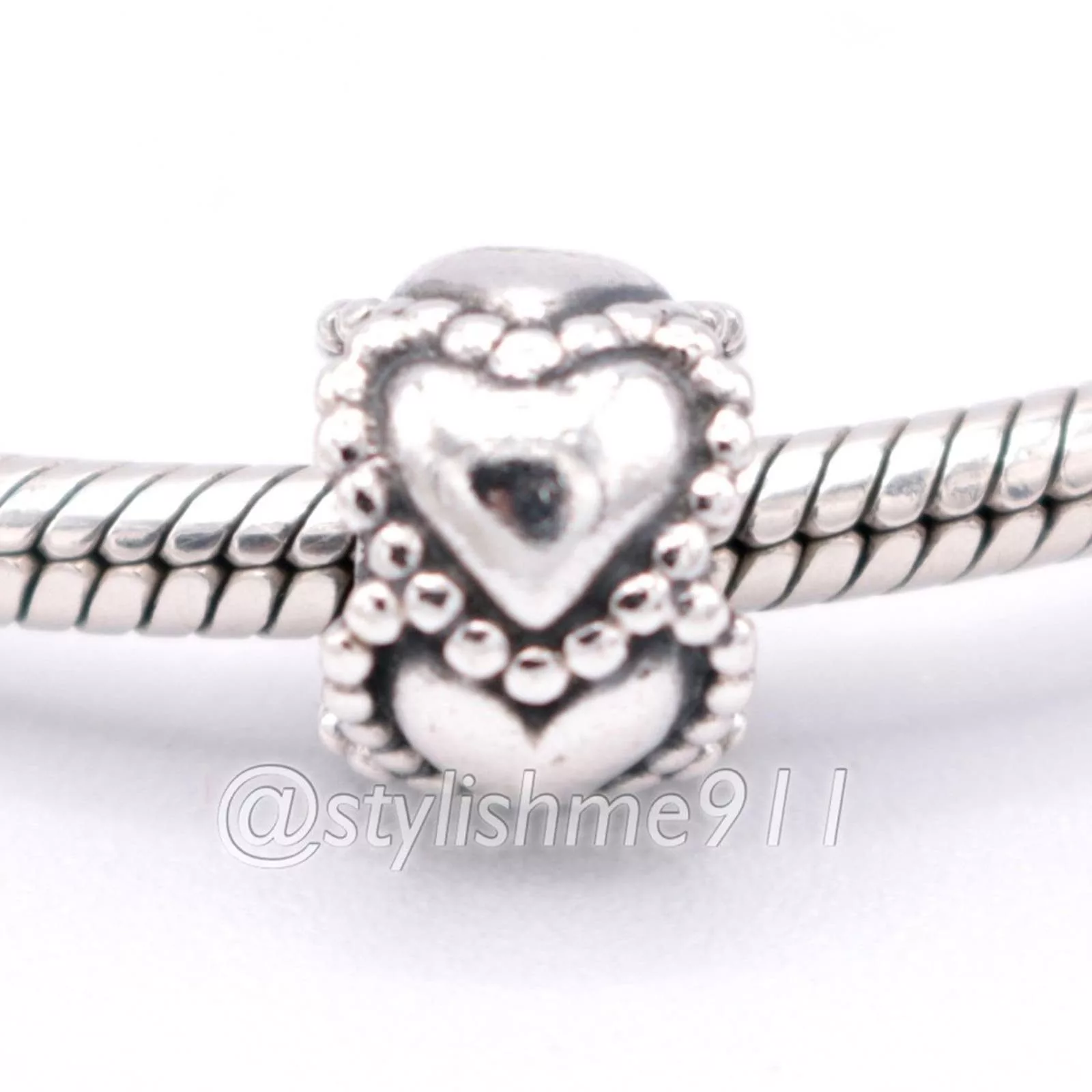 pandora Bracelets Authentic PANDORA Everlasting Love Charm - 790448 Silver
