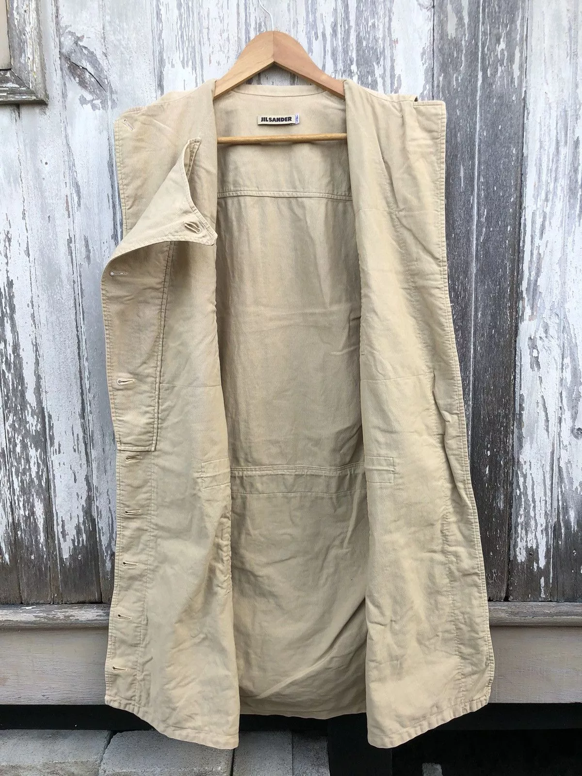 Designer Coats Designer × Jil Sander × Vintage 🔥Vintage🔥 Jil Sander Sleeveless Trench Coat White