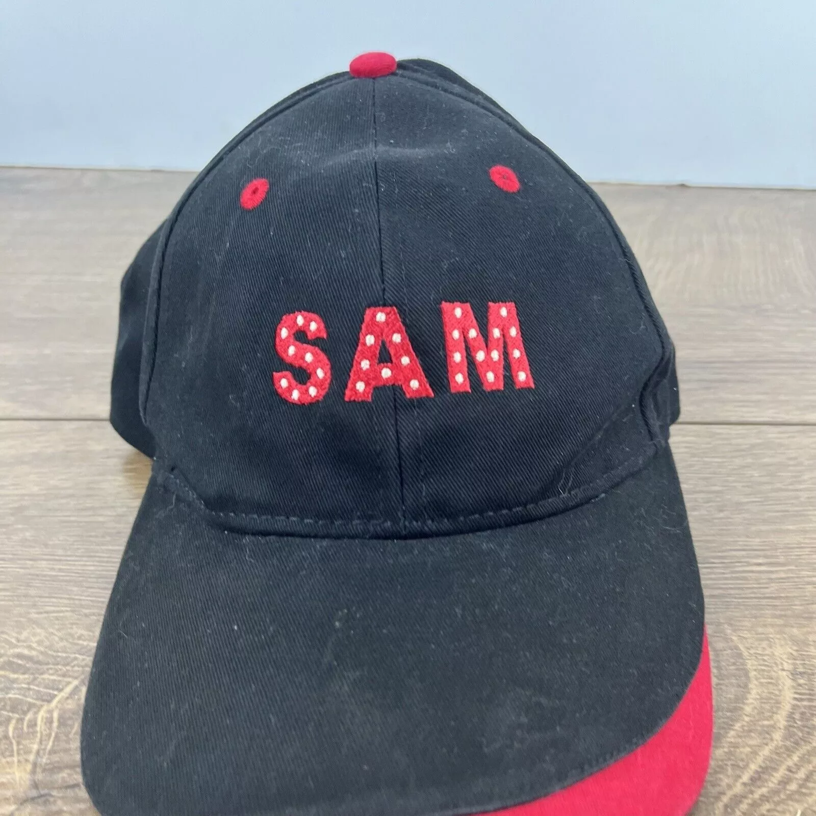 Other Hats Other Sam Hat SAM Baseball Hat Black Hat Adjustable Black Adult Si