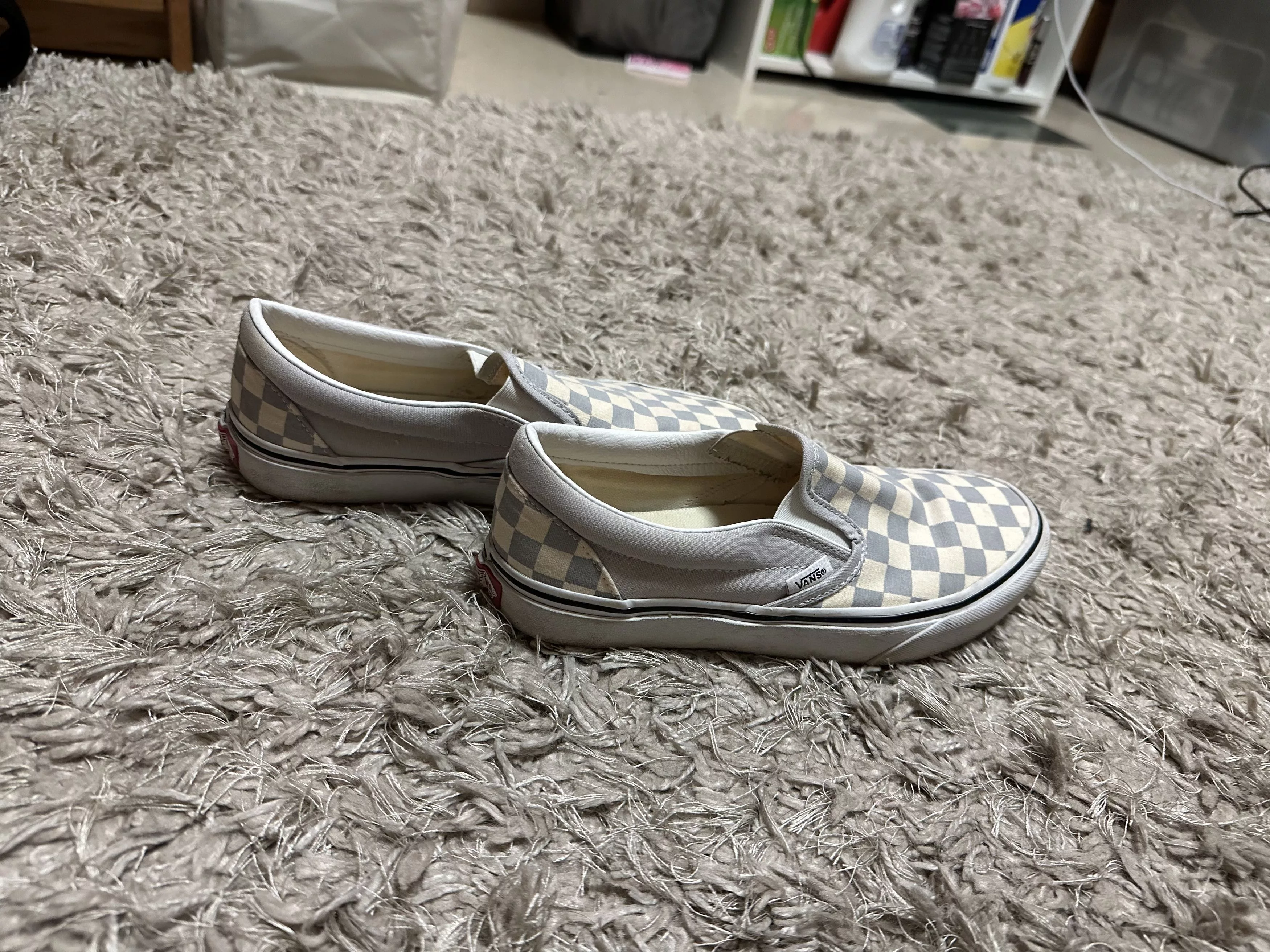 Vans Slip Ons Vans Low Top Slip-on Checkboard White