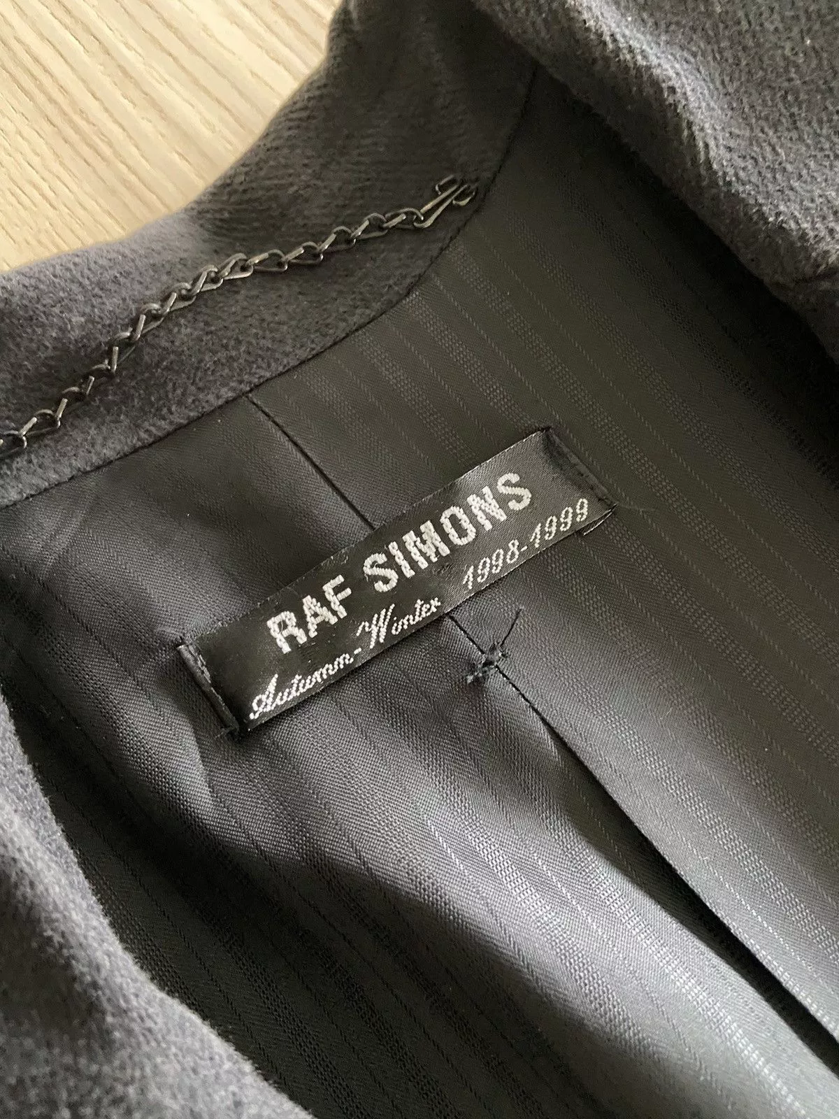 Raf Simons Vests Raf Simons A/W 1998-1999 Coat Black