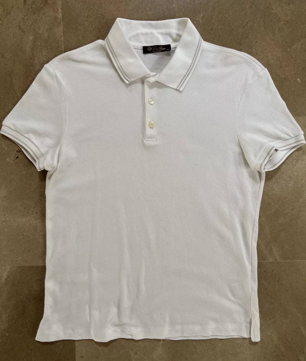 Loro Piana Polos Loro Piana piquè cotton White
