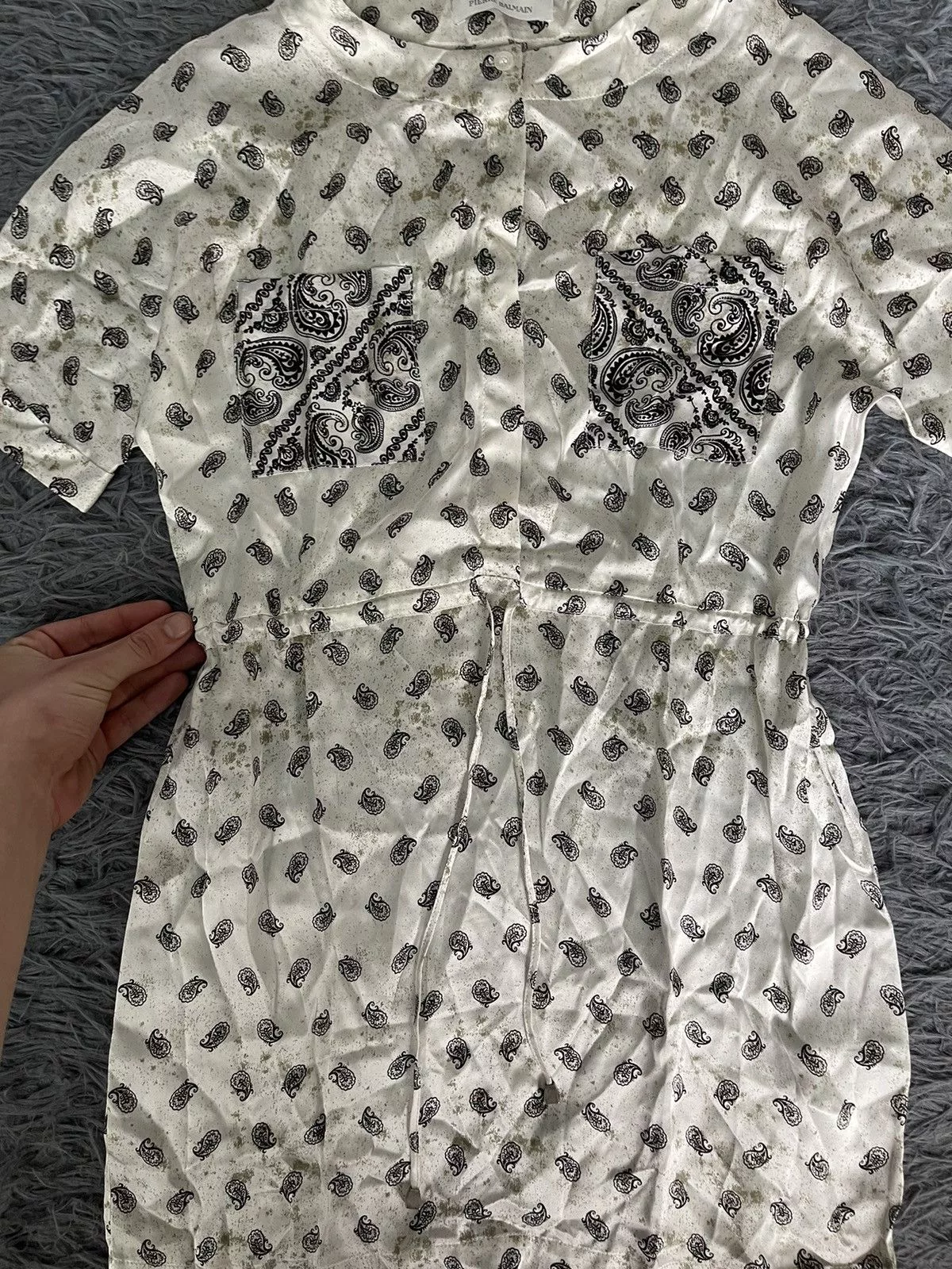 Balmain Mini Dresses Balmain × Pierre Balmain Pierre Balmain 100% silk mini dress White