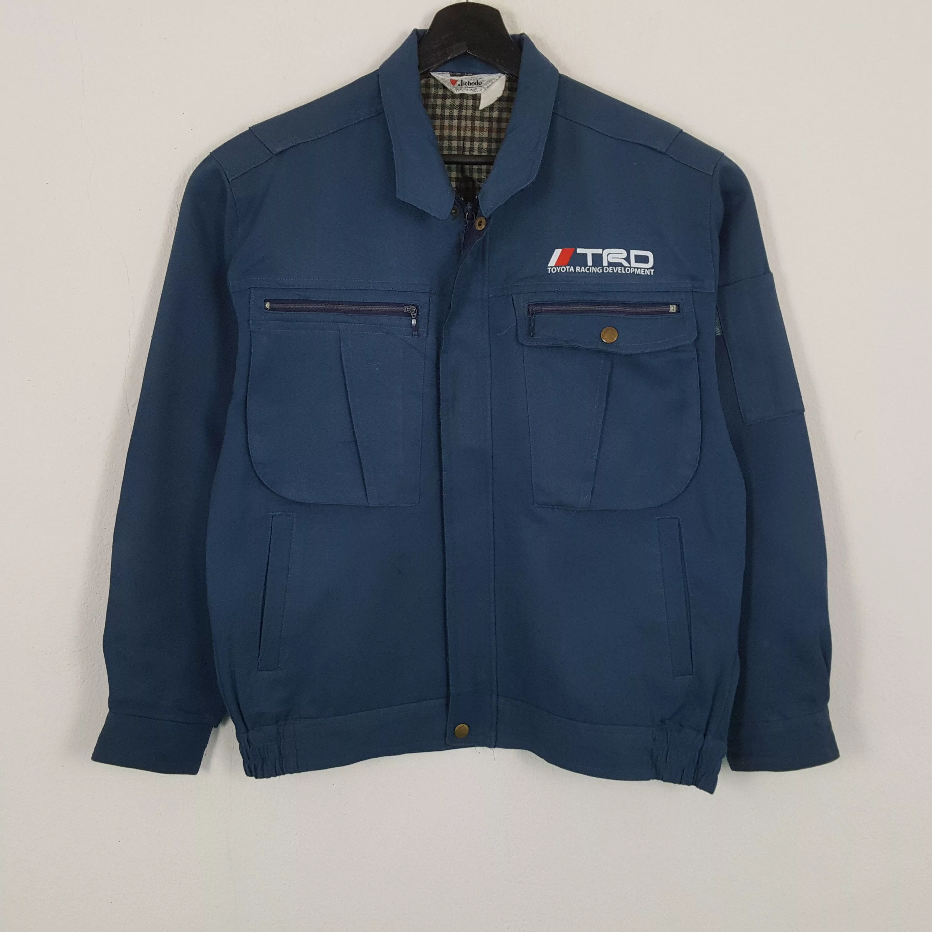 Japanese Brand Light Jackets Japanese Brand × Vintage TRD TOYOTA RACING Development Motorsports Custom Jacket Blue