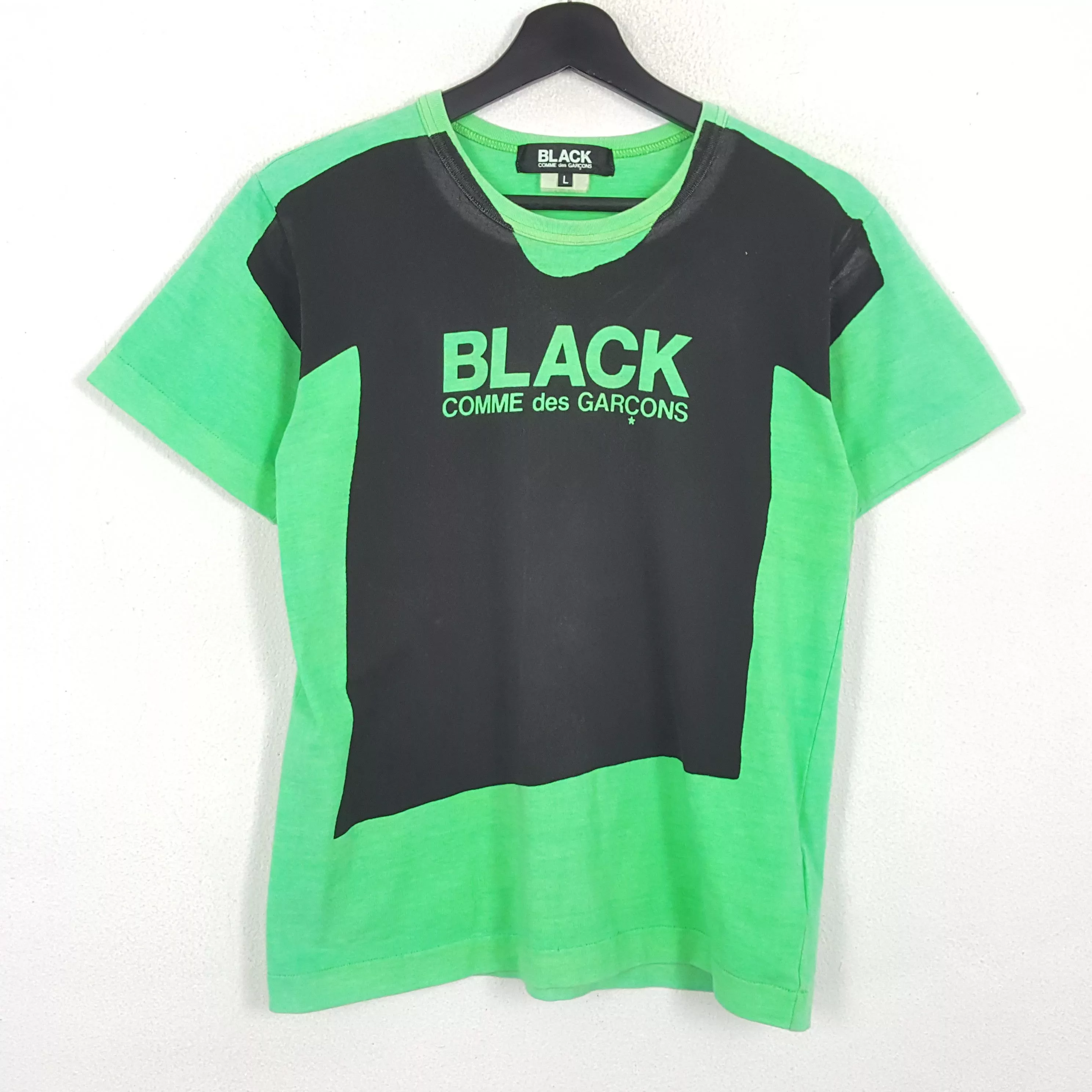 Comme des Garcons Black Short Sleeve T Shirts Comme des Garcons Black × Japanese Brand × Vintage BLACK COMME DES GARCONS Japanese Brand Streetwear Tshirt dp1 Green
