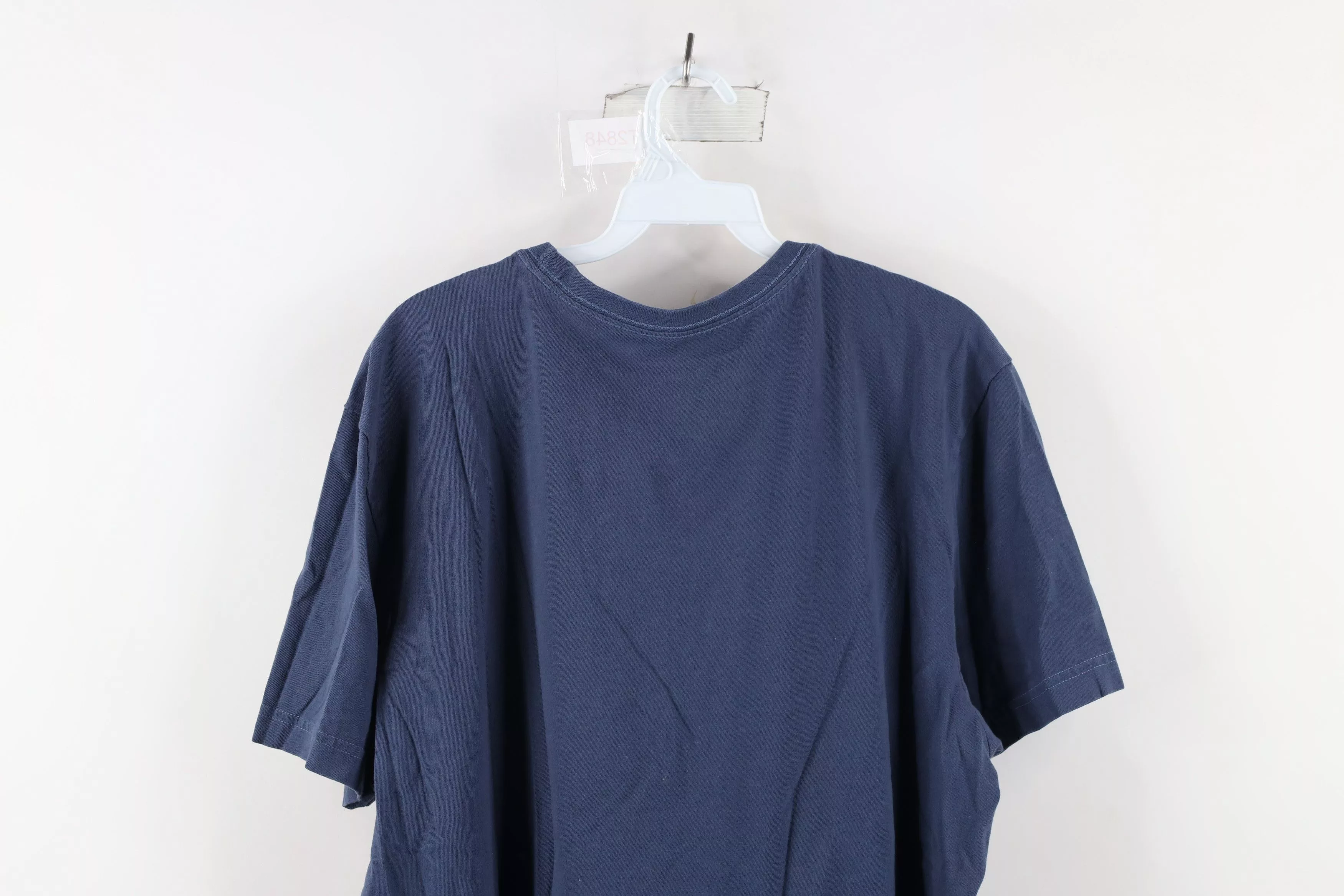 Life is Good Short Sleeve T Shirts Life is Good × Vintage Life Is Good Tee Spell Out Simplify Camping T-Shirt Blue