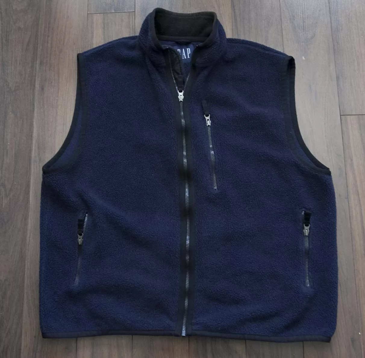 Gap Vests Gap × Vintage Gap Vest Fleece Size XL Vintage Dark Blue