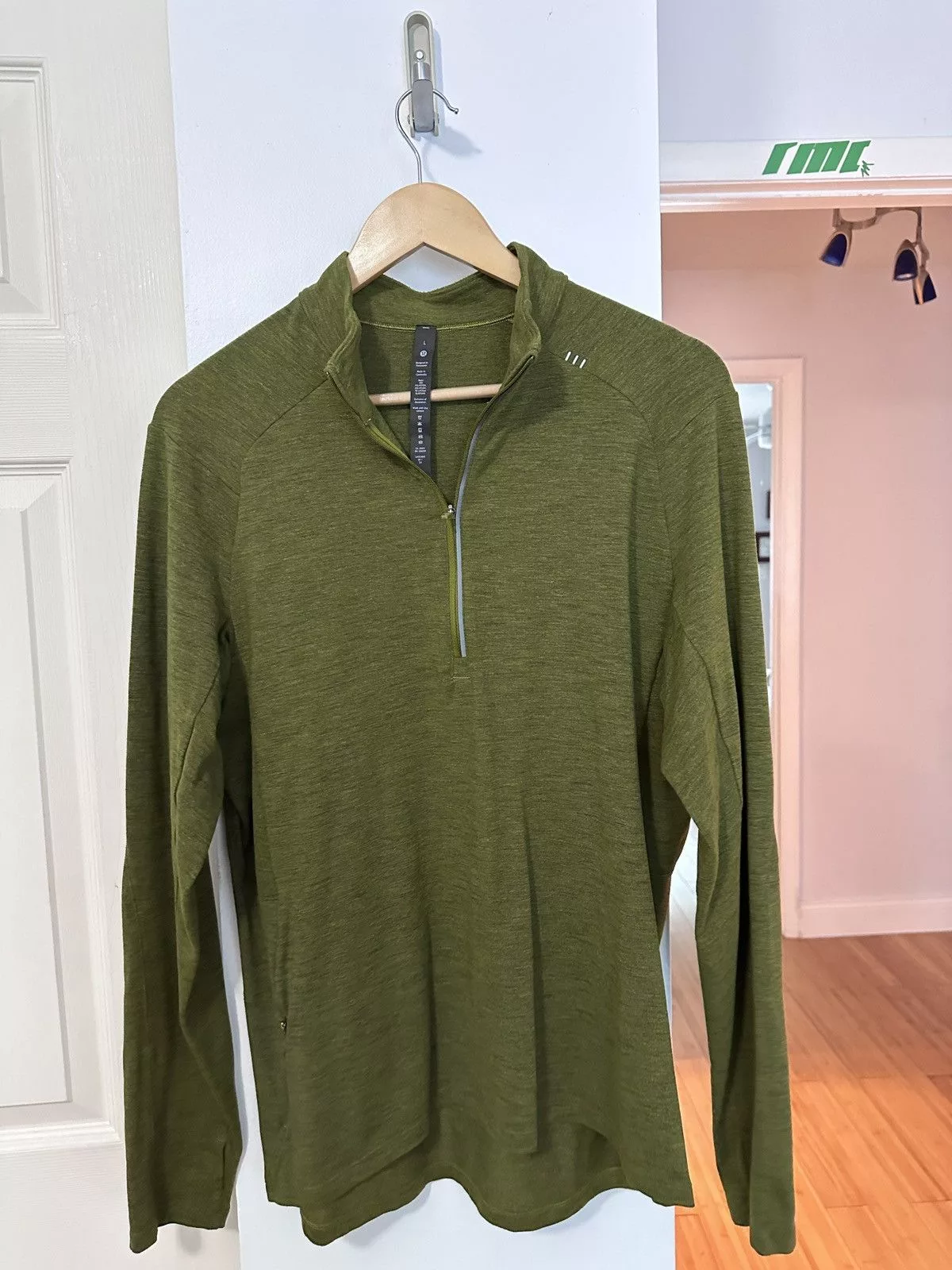 Lululemon Sweatshirts Hoodies Lululemon Half zip/ Mock Green