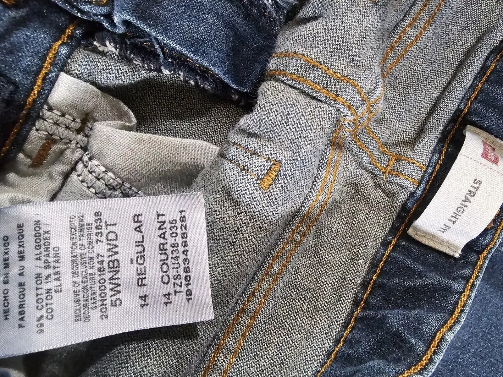 Wrangler Denim Wrangler Straight Fit Boys 14 Reg Jeans Blue
