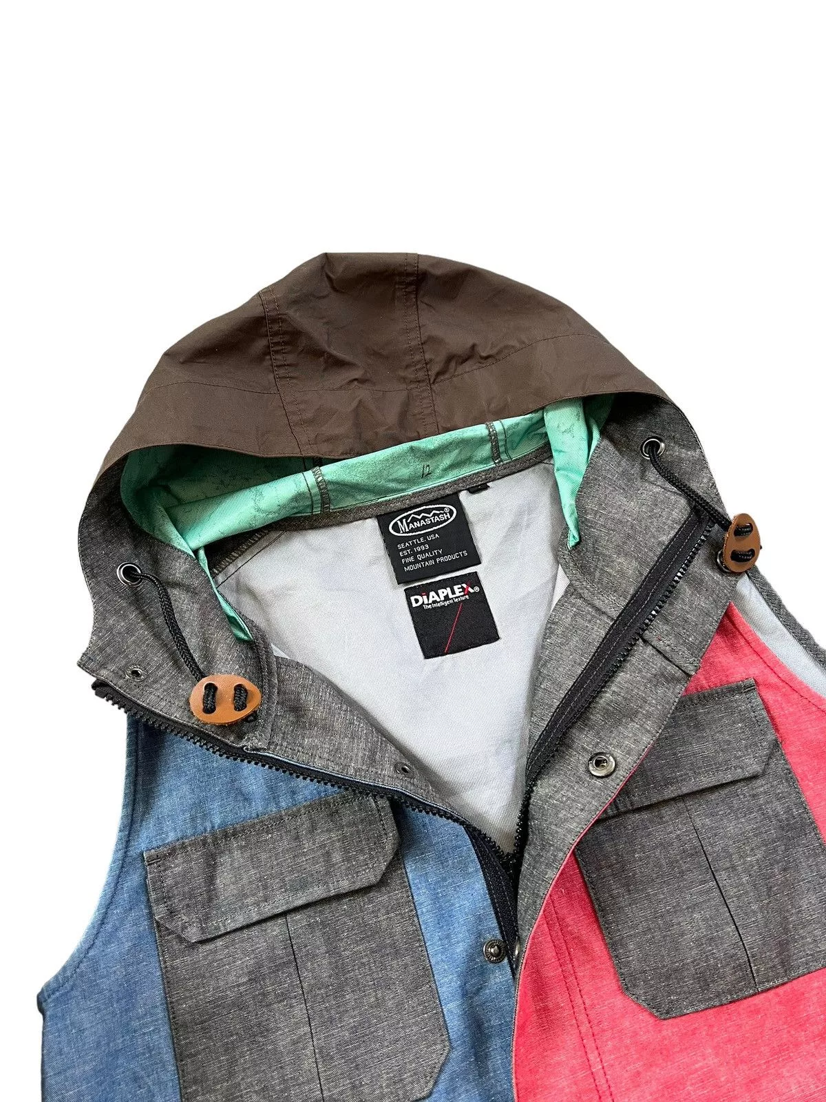 Manastash Vests Manastash Multicolor Hooded Vest