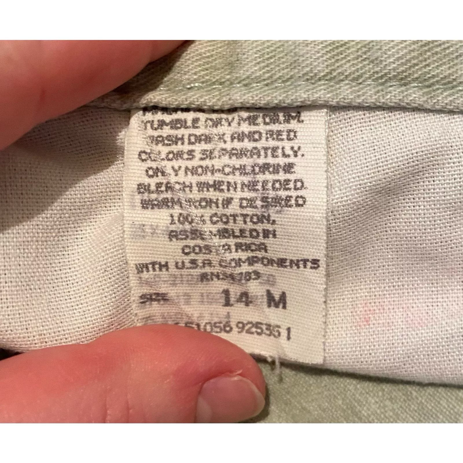 Lee Shorts Lee Riders Vintage Pastel Green Shorts