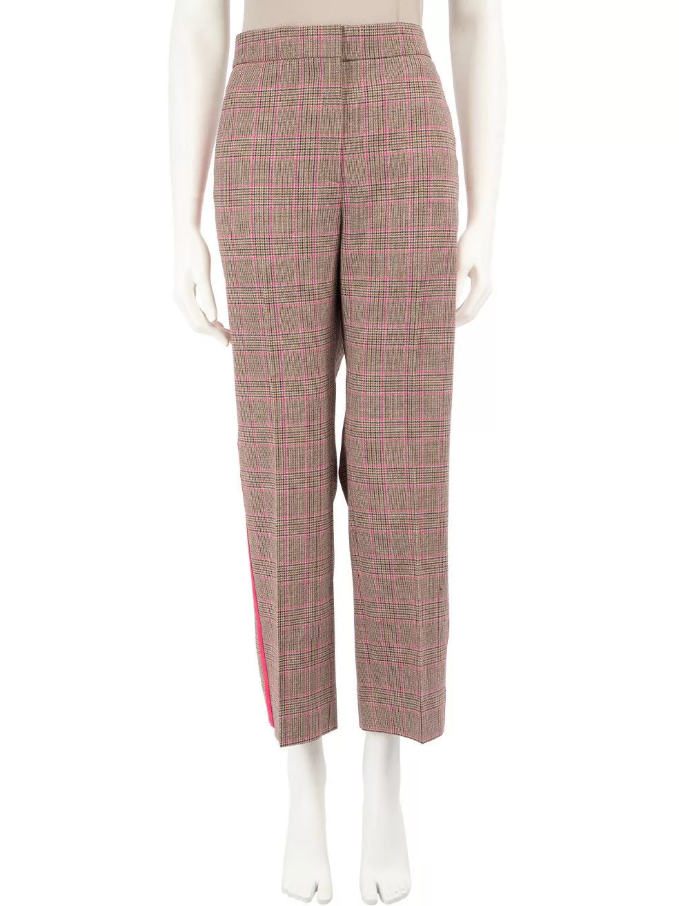 ME+EM Pants ME+EM Side Tape Tartan Pattern Trousers Multi