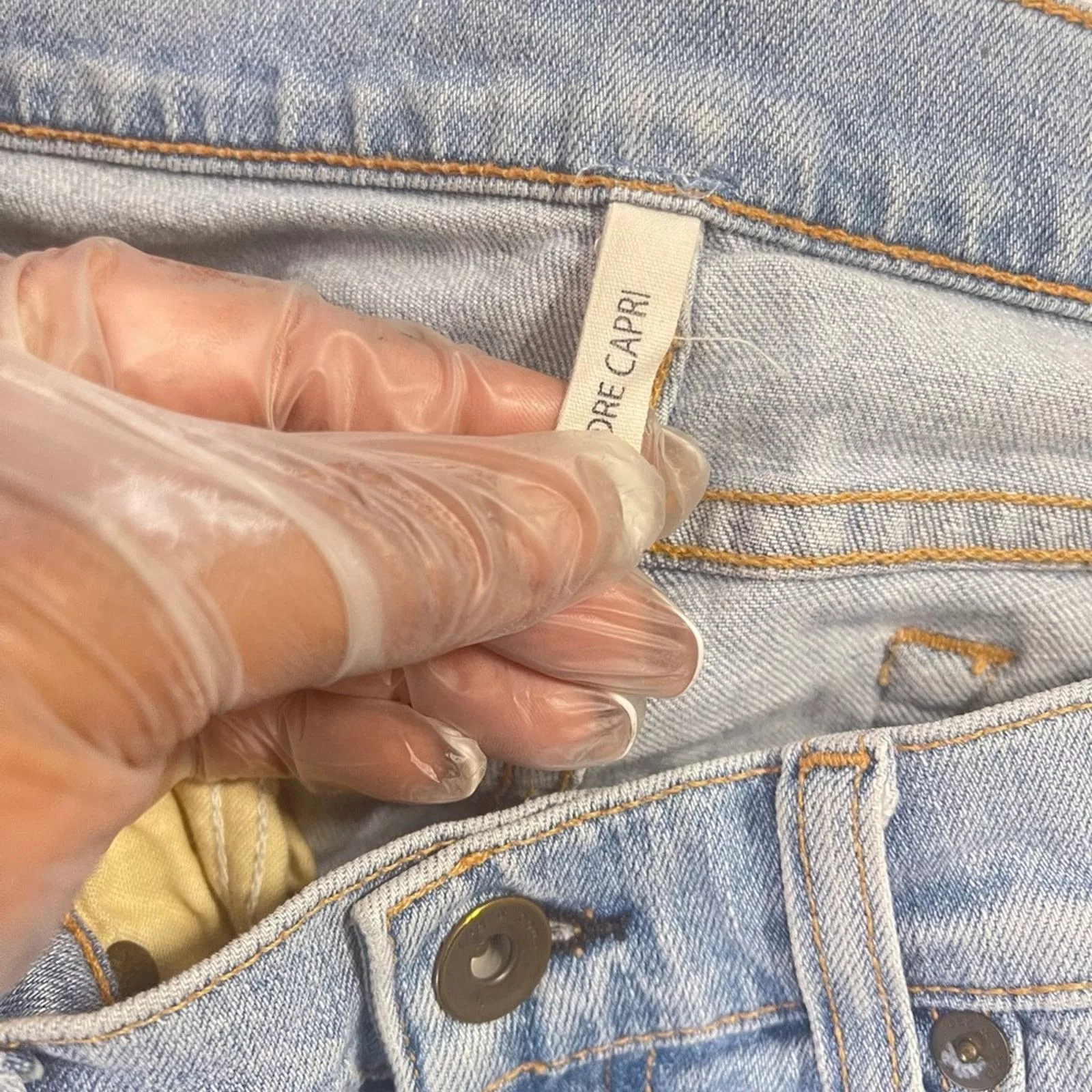 Rag & Bone Jeans RAG & BONE Light Wash Distressed Dre Capri Jeans Sz 26 Blue