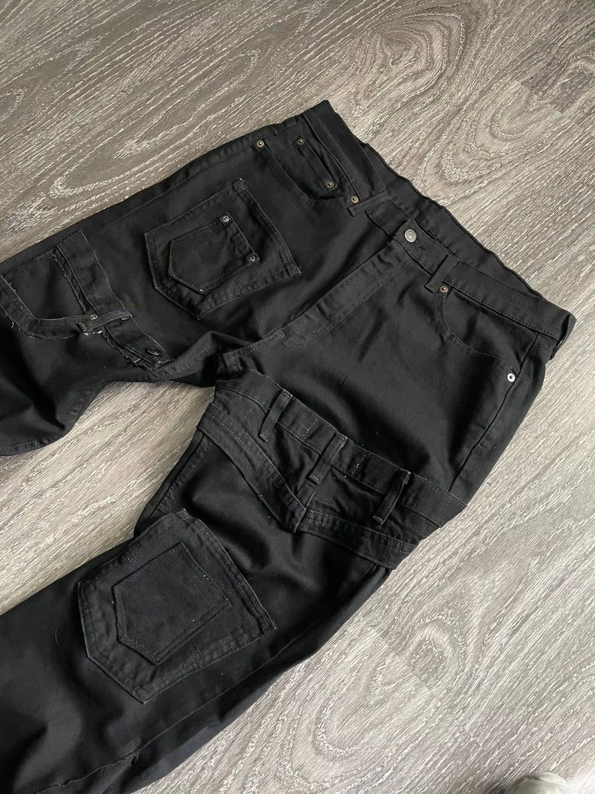 Other Denim Other Black on Black Multi Pocket Denim