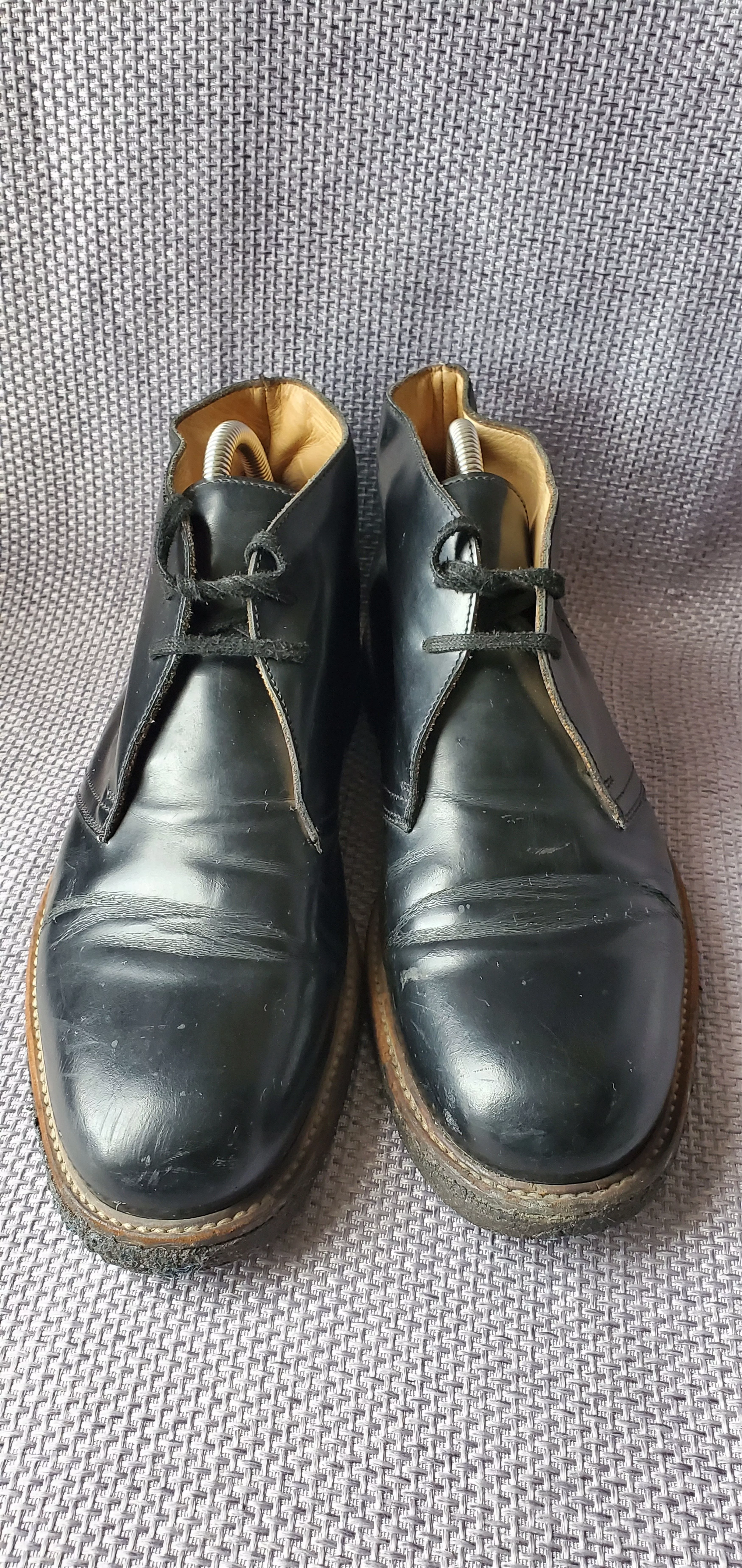 Common Projects Boots Common Projects Patent Leather Ankle Boots Black