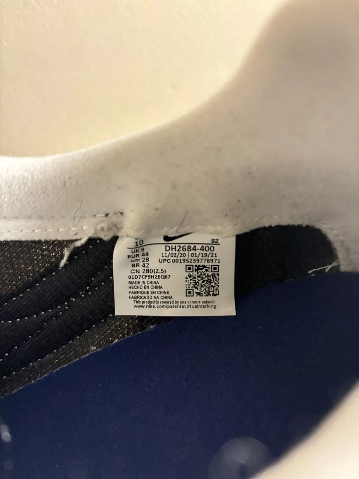 Nike Low Top Sneakers Nike LDV waffle fragment design blue void