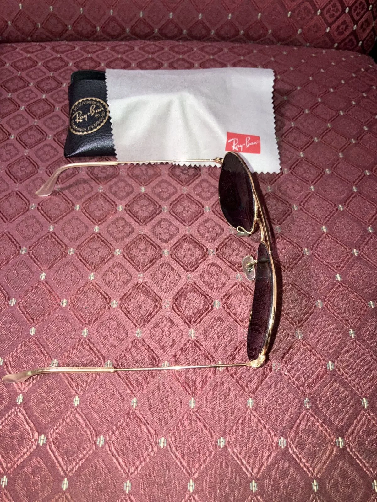 RayBan Sunglasses RAYBAN AVIATORS WITH CASE AND CLOTH Black
