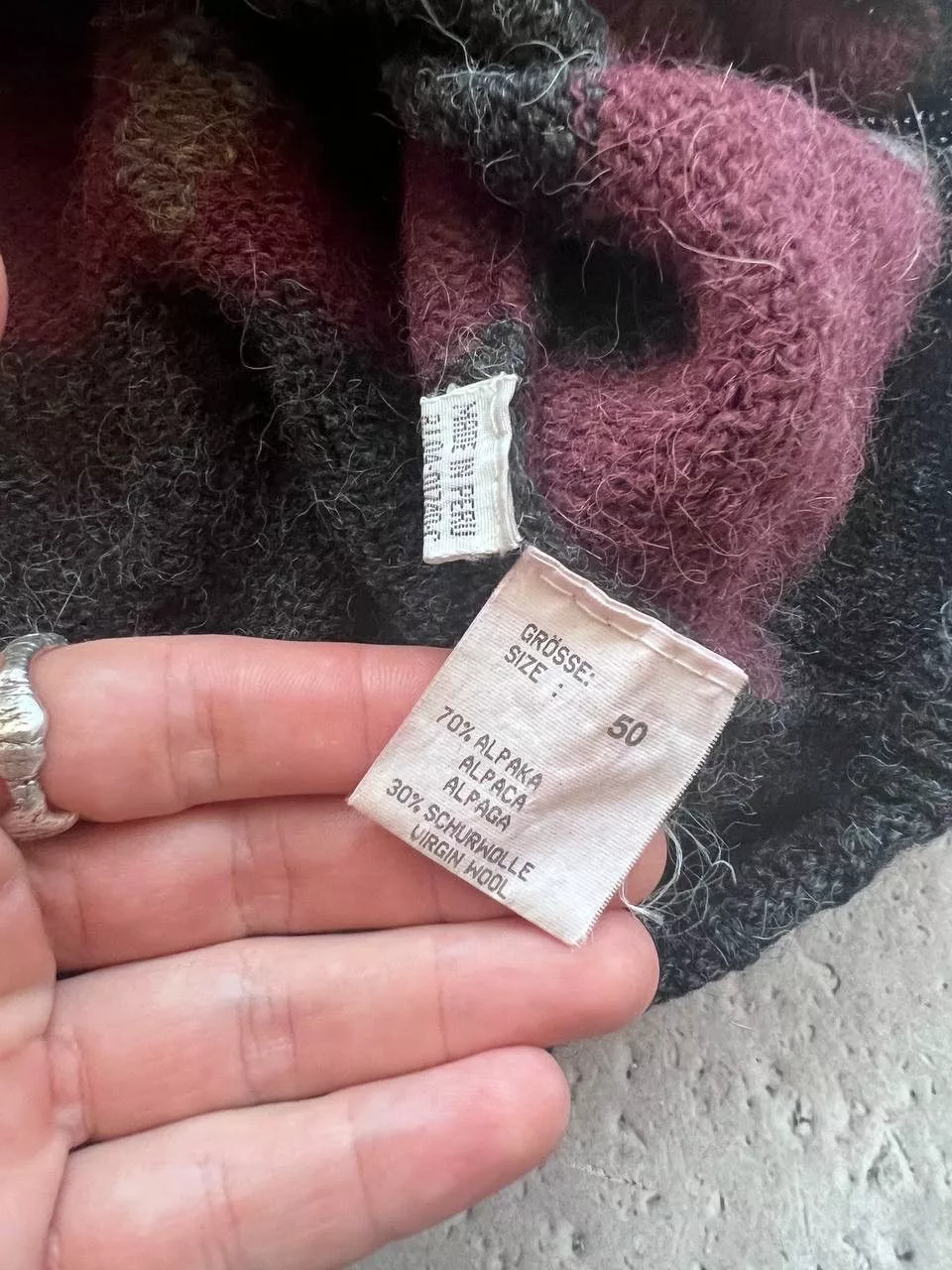 Hugo Boss Sweaters Knitwear Hugo Boss × Vintage Hugo Boss wool sweater patterned jumper vintage 90’s boxy Gray