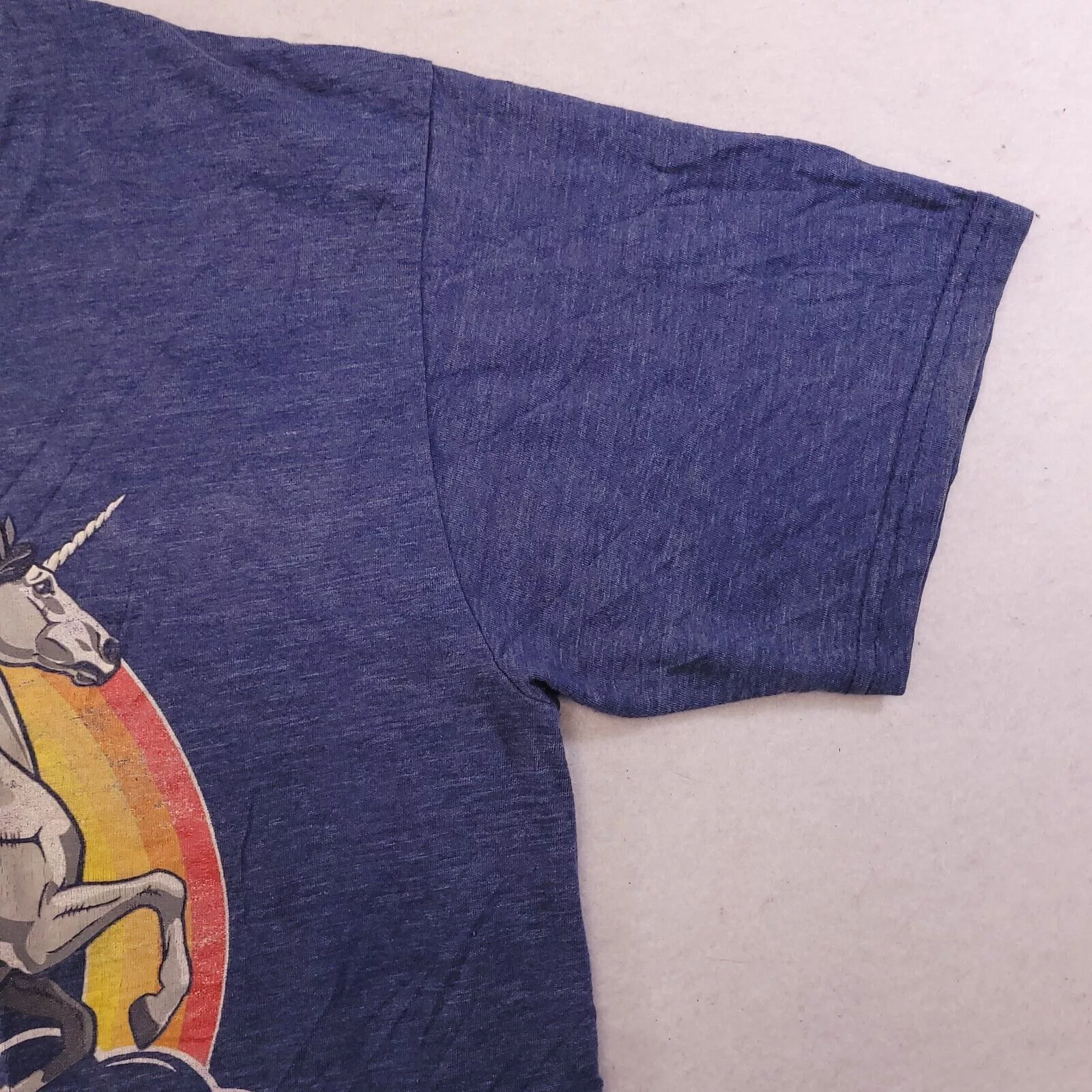 Marvel Comics Short Sleeve T Shirts Marvel Comics Marvel Deadpool Casual Pullover T Shirt Adult Mens Size M Blue