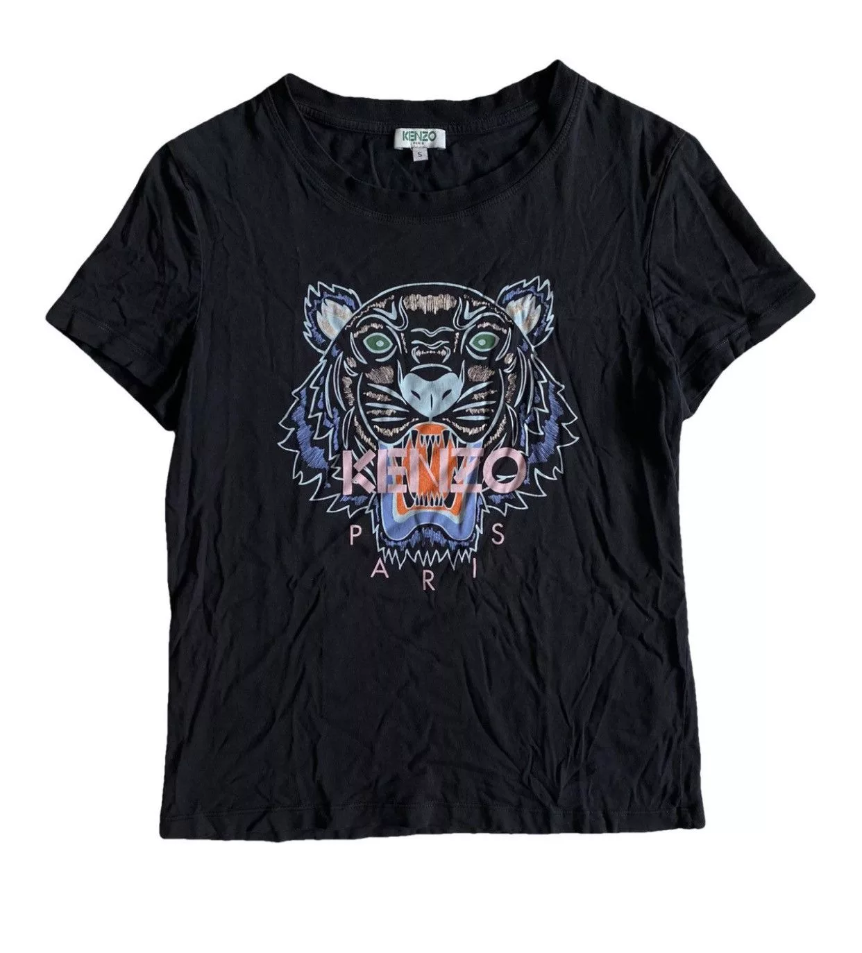 Kenzo Short Sleeve T Shirts Kenzo Tiger Tee Black