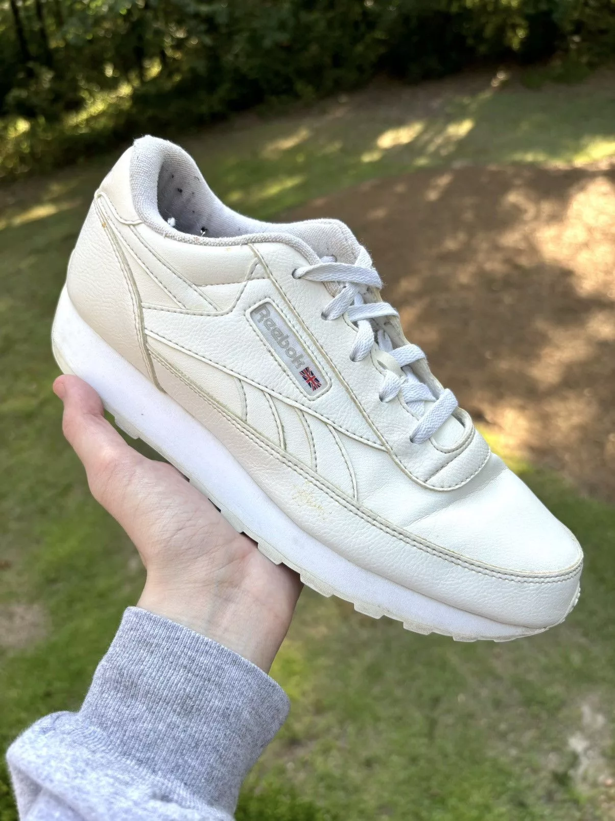 Reebok Low Top Sneakers Reebok × Vintage Reebok Renaissance Classic 4E Wide White Sneakers Sz 8
