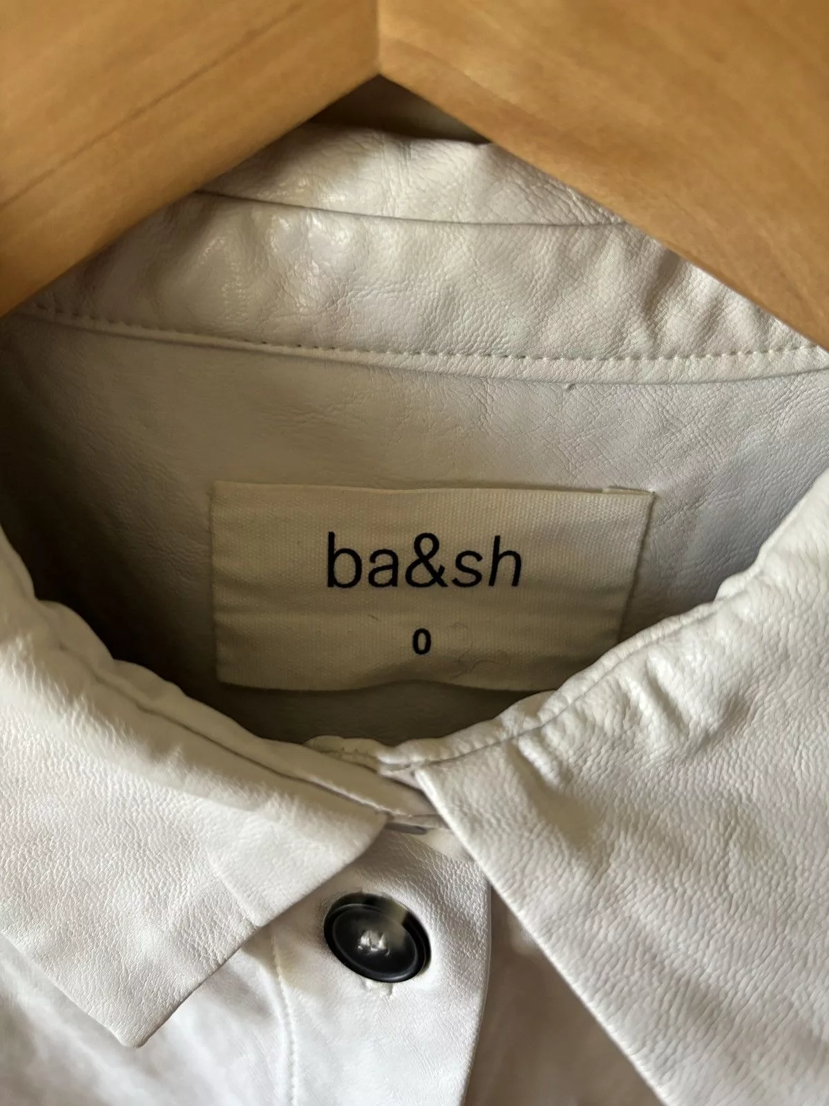 ba&sh Button Ups Ba&sh faux leather top White