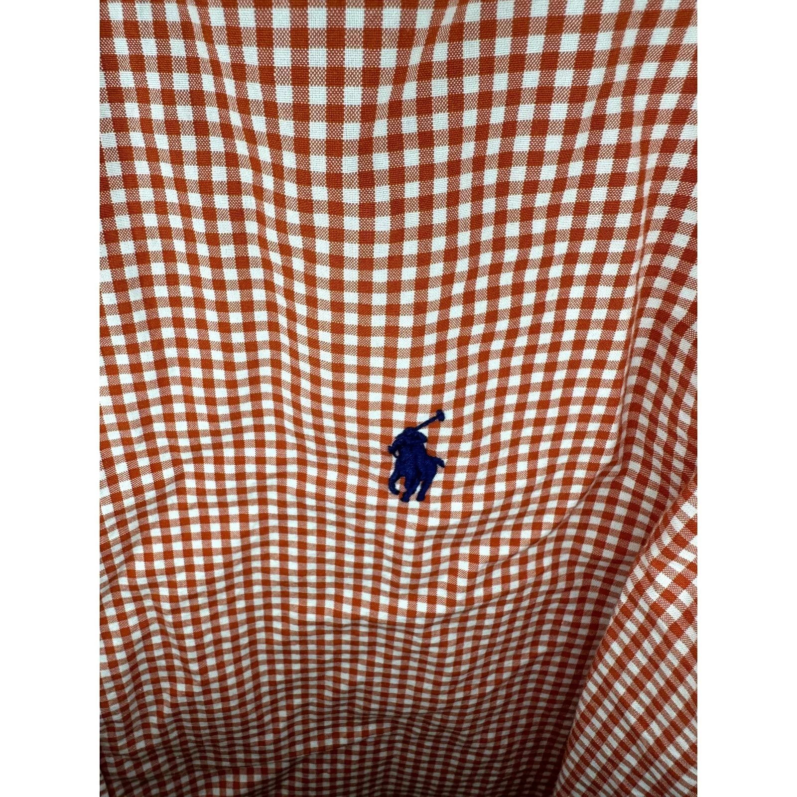 Ralph Lauren Shirts Button Ups Ralph Lauren Check Long Sleeve Button Down Shirt Orange S