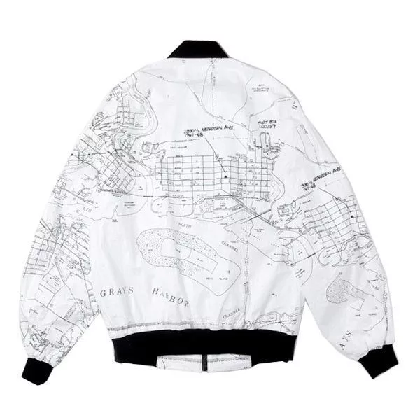 McGregor Light Jackets Rare Rags McGregor Blouson/World Map Kurt Cobain jacket White Vintage