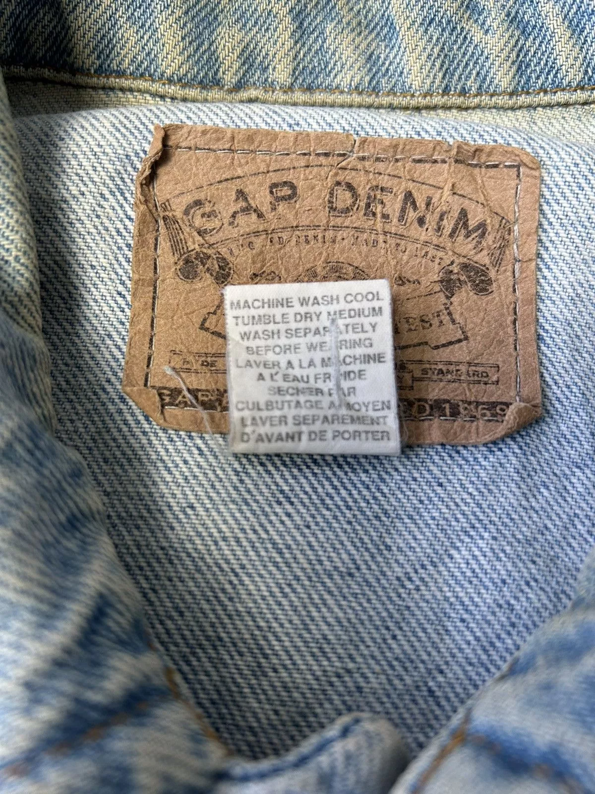 Gap Vests Gap × Vintage GAP DENIM VEST JACKET Blue