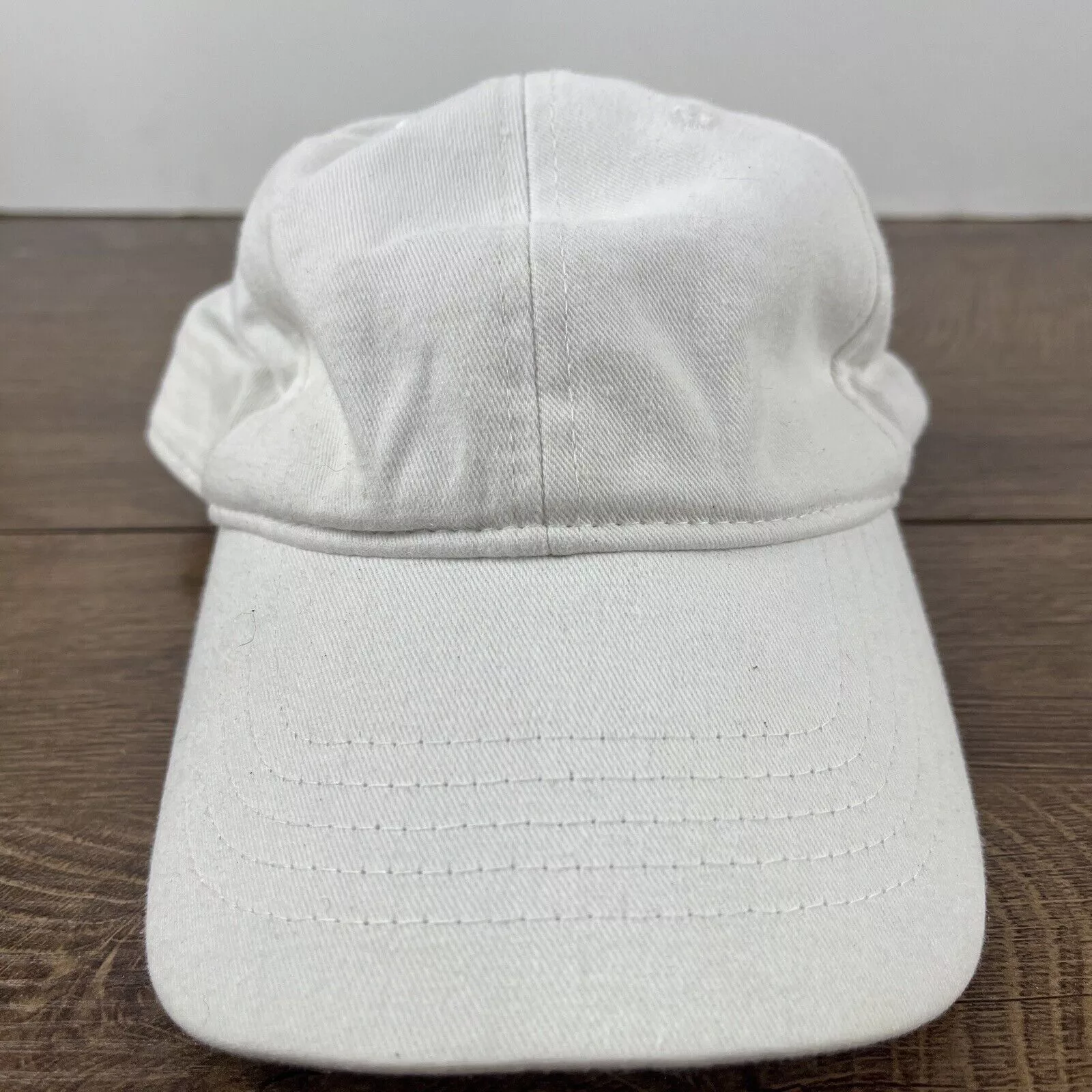 Other Hats Other White Baseball Hat Plain White Hat Adjustable Adult Size Hat