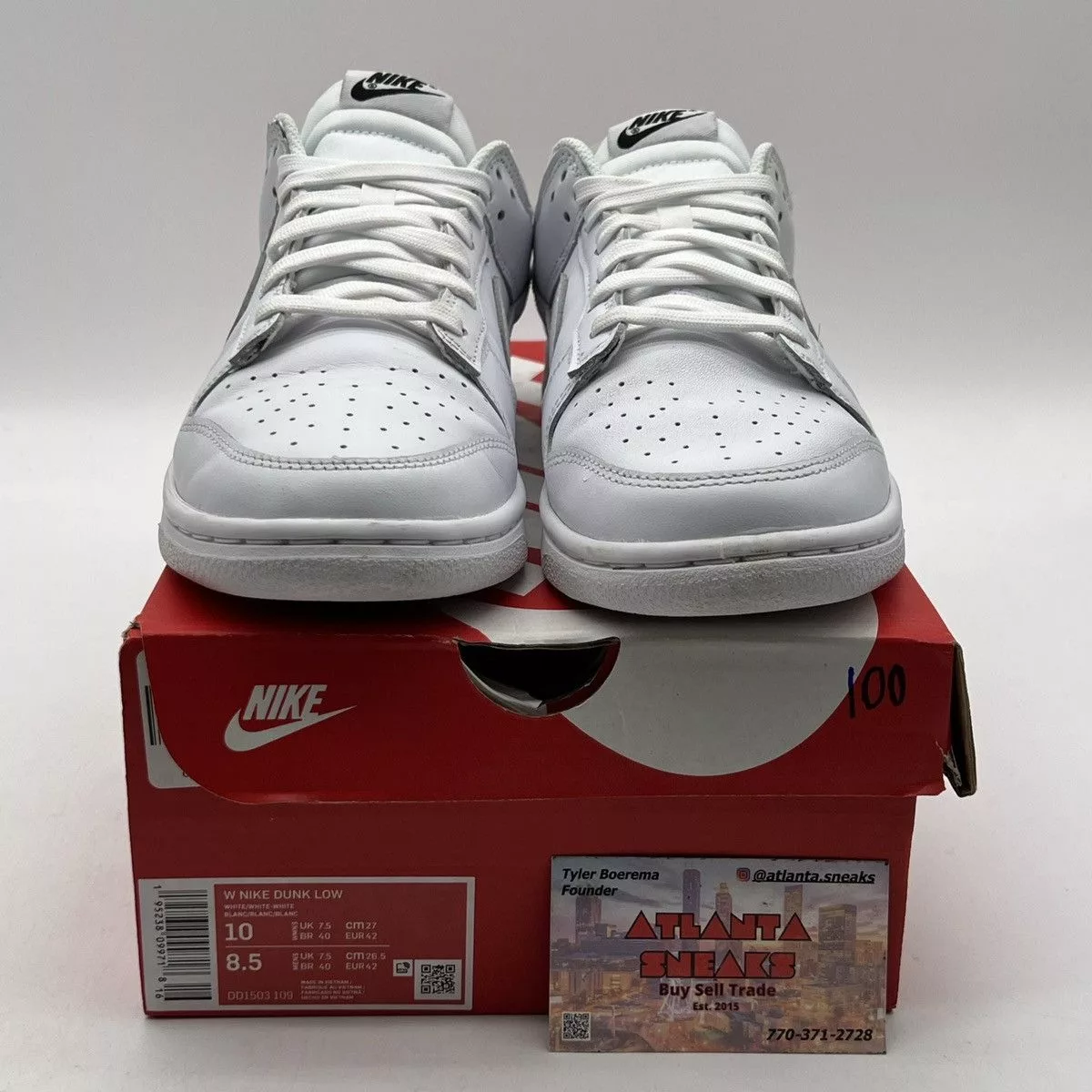 Nike Low Top Sneakers Nike dunk low triple white