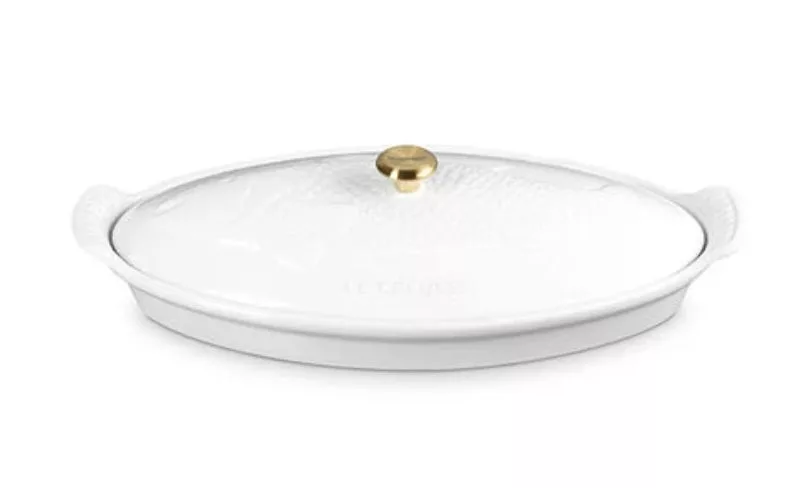 Heritage Fish Baker - White Gold Knob