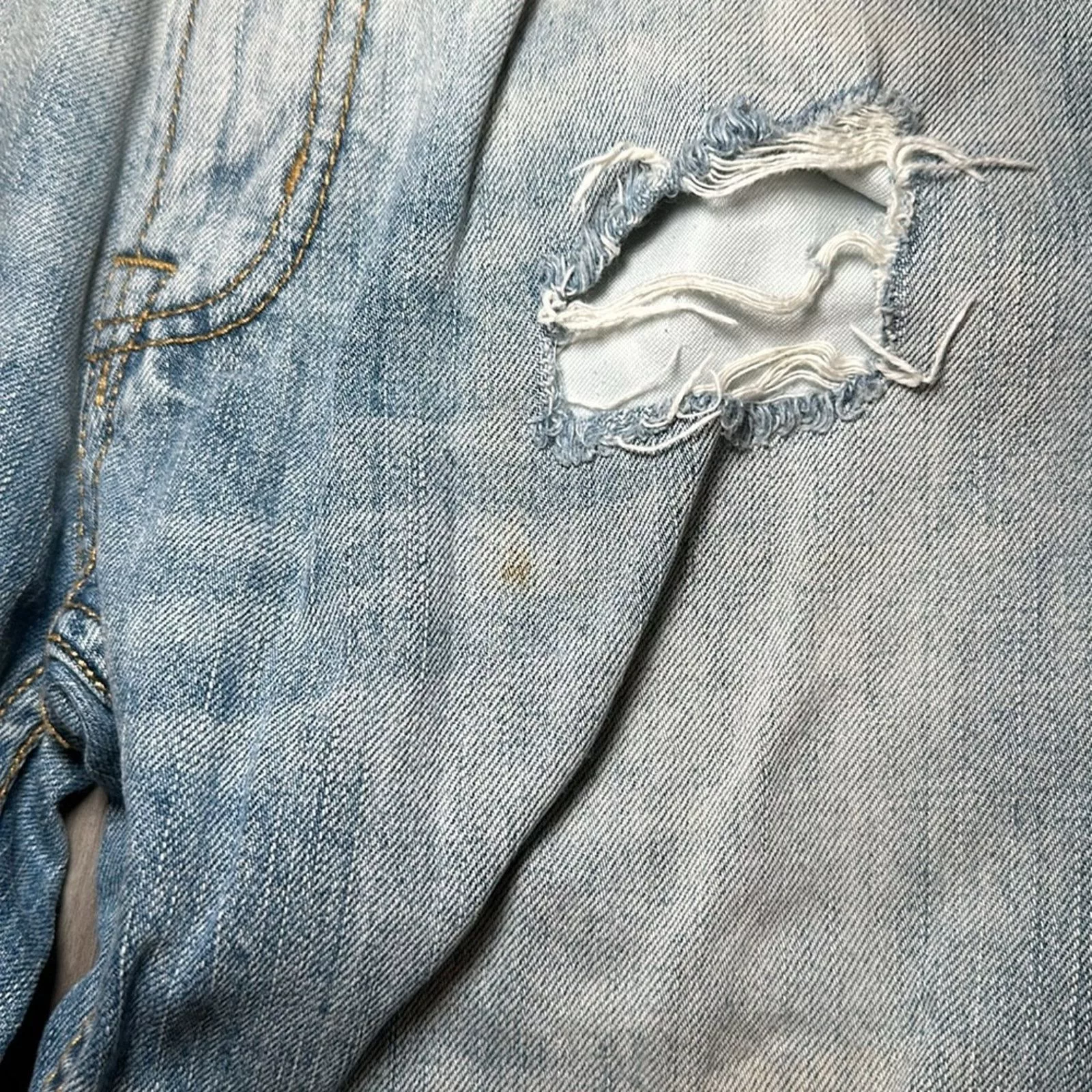 American Eagle Outfitters Denim American Eagle Outfitters American Eagle Distressed Slim Straight Jeans - 29x32 Blue