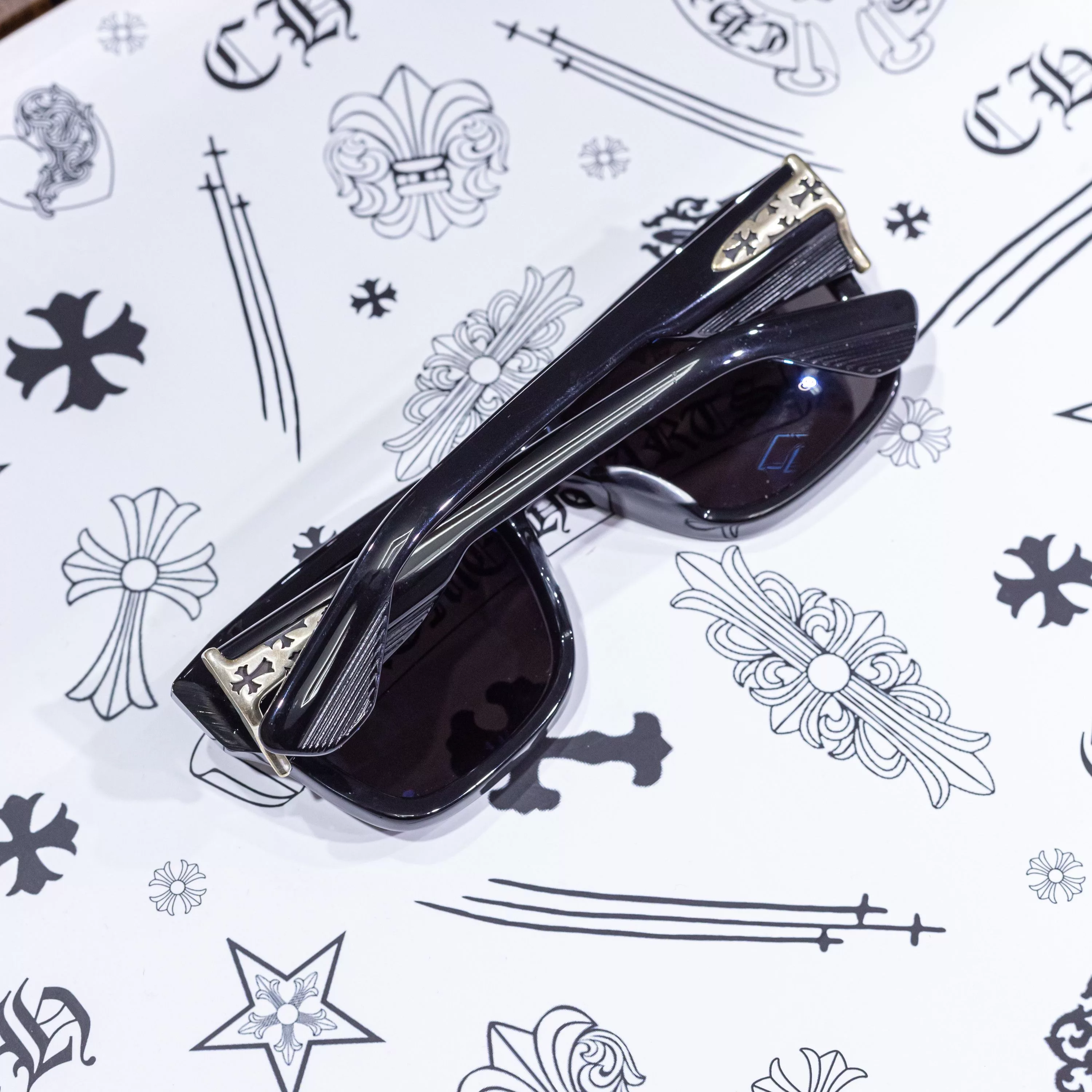 Chrome Hearts Sunglasses CHROME HEARTS SNIFFER BLACK
