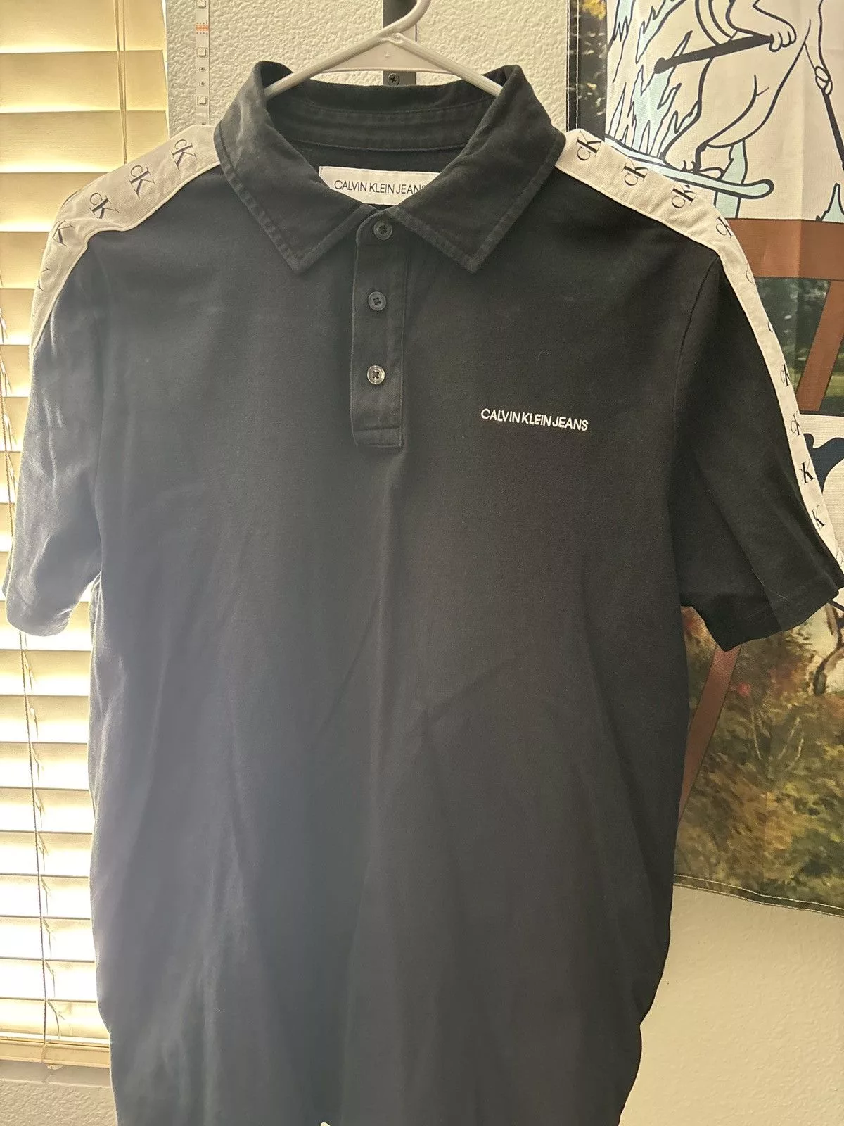 Calvin Klein Polos Calvin Klein × Designer × Vintage Calvin Klein Polo Black